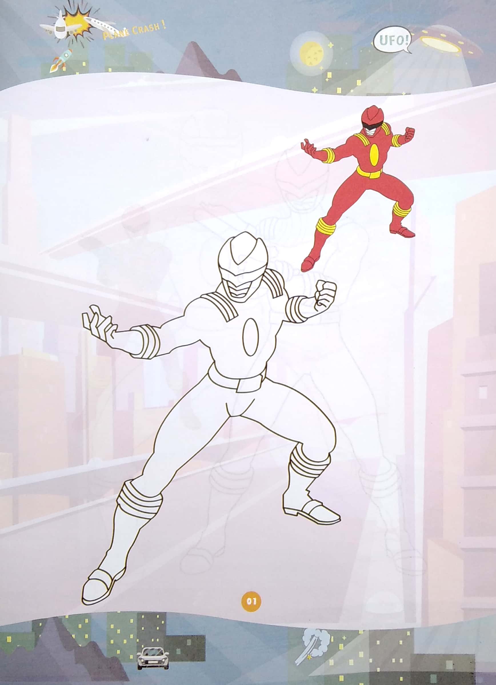 bé tô màu siêu nhân