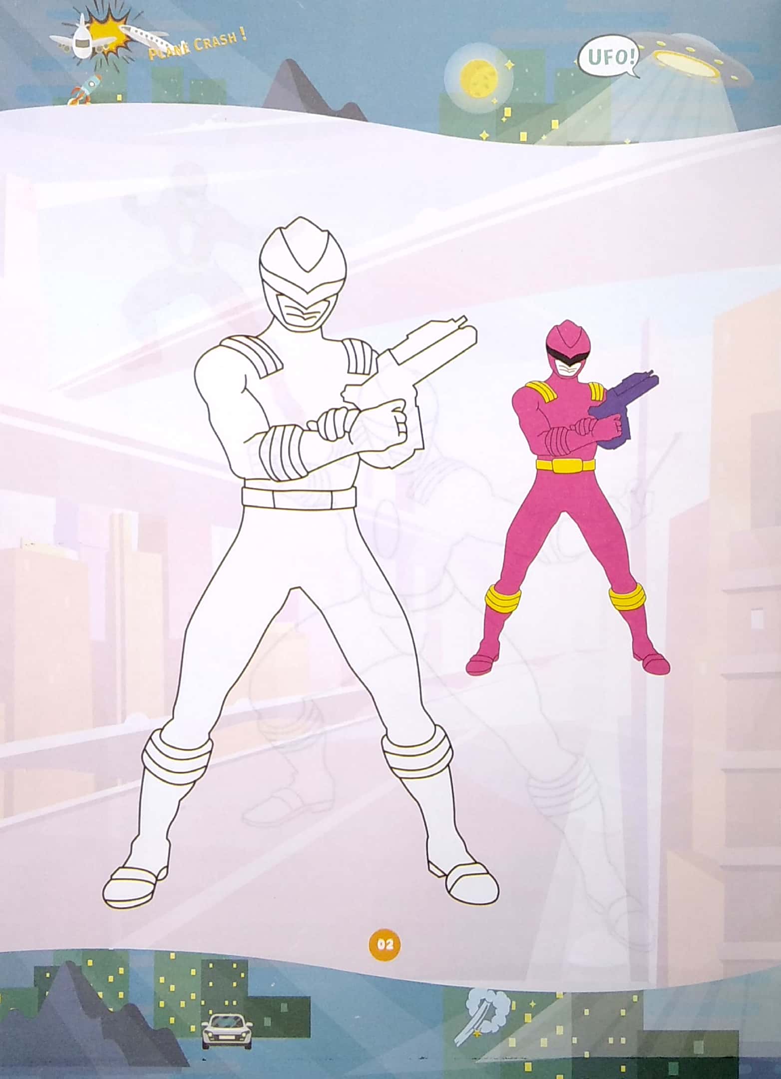 bé tô màu siêu nhân