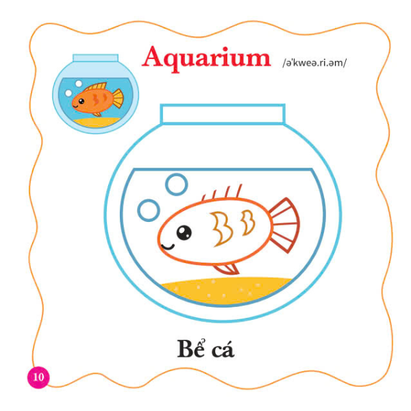 bé tô màu thế giới xung quanh - song ngữ anh-việt - đồ dùng hàng ngày