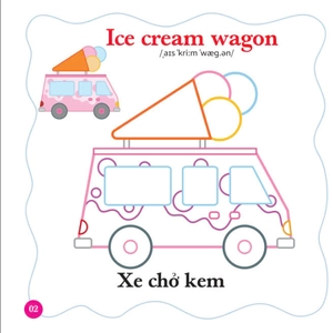 bé tô màu thế giới xung quanh - song ngữ anh-việt - phương tiện giao thông