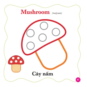 bé tô màu thế giới xung quanh - song ngữ anh-việt - rau-củ-quả