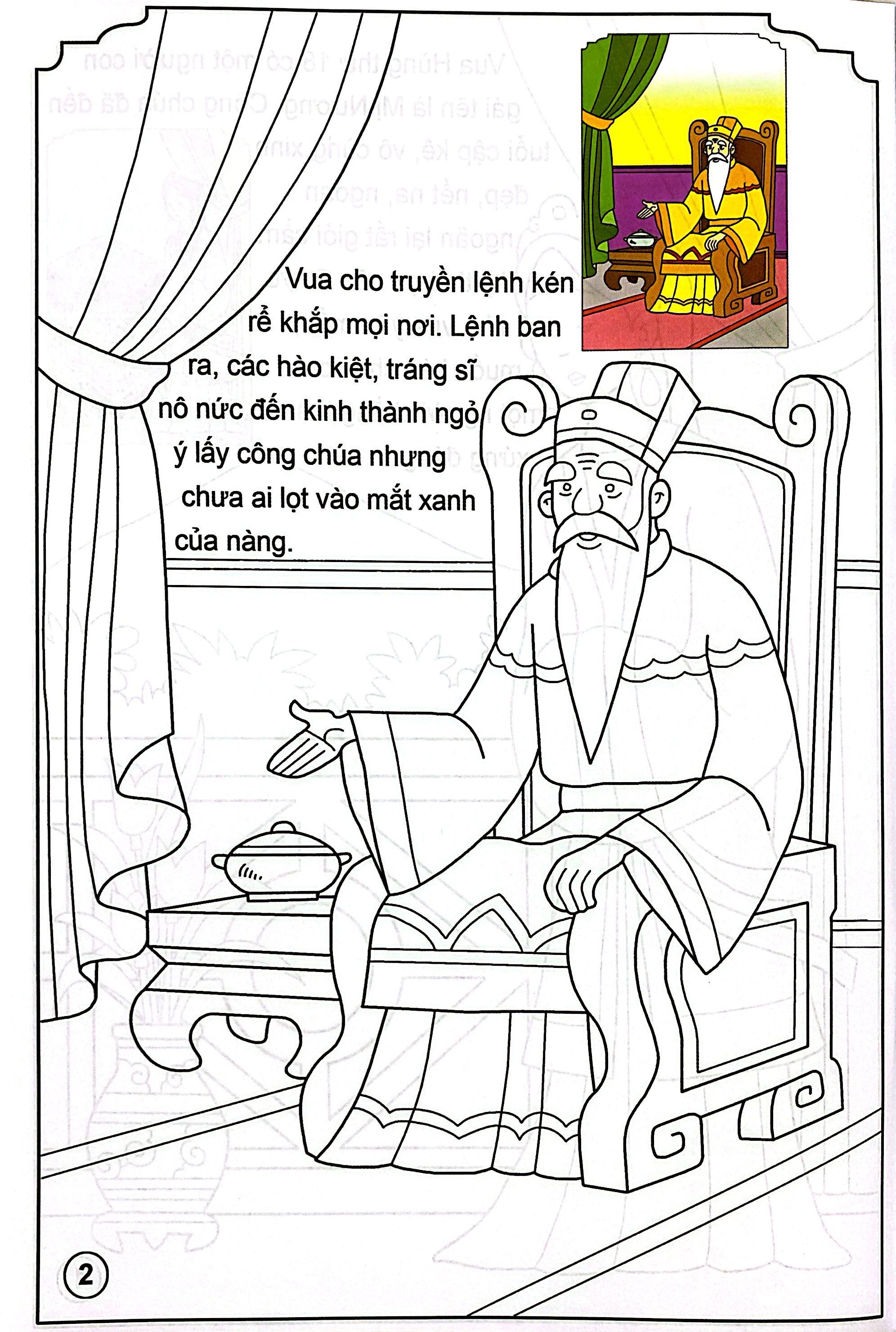 Bé Tô Màu Và Đọc Truyện - Cổ Tích Việt Nam - Sơn Tinh Thủy Tinh (Tái Bản 2025)