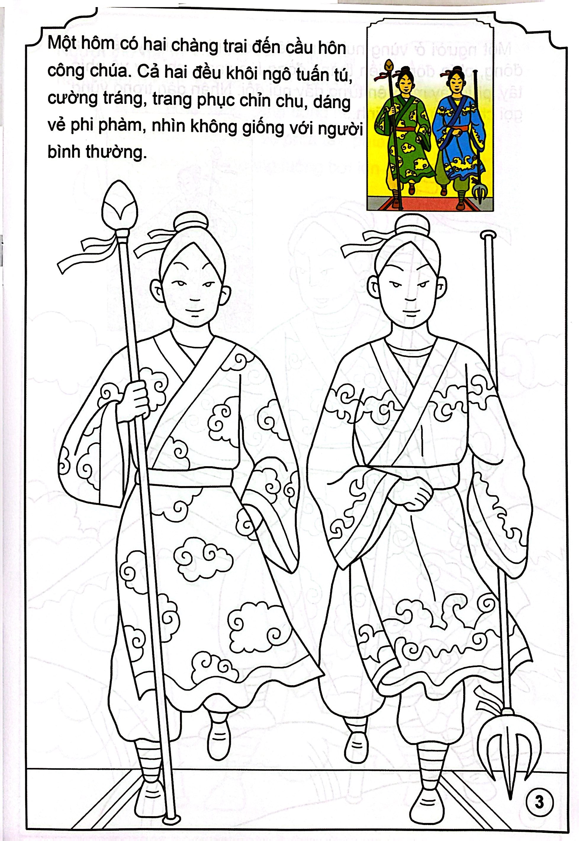 Bé Tô Màu Và Đọc Truyện - Cổ Tích Việt Nam - Sơn Tinh Thủy Tinh (Tái Bản 2025)