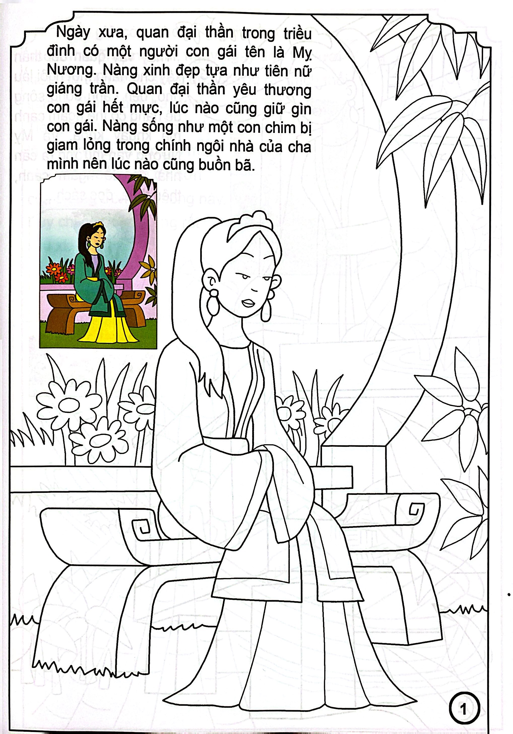 Bé Tô Màu Và Đọc Truyện - Cổ Tích Việt Nam - Tiếng Sáo Trương Chi (Tái Bản 2025)