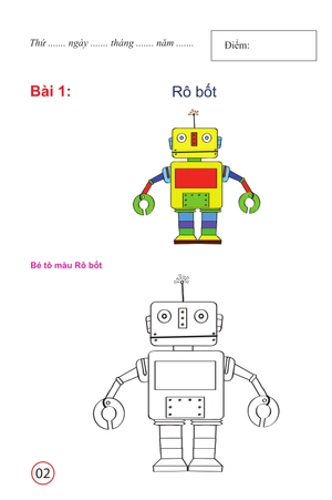 bé tô màu và làm quen với môi trường - đồ chơi, đồ dùng của bé