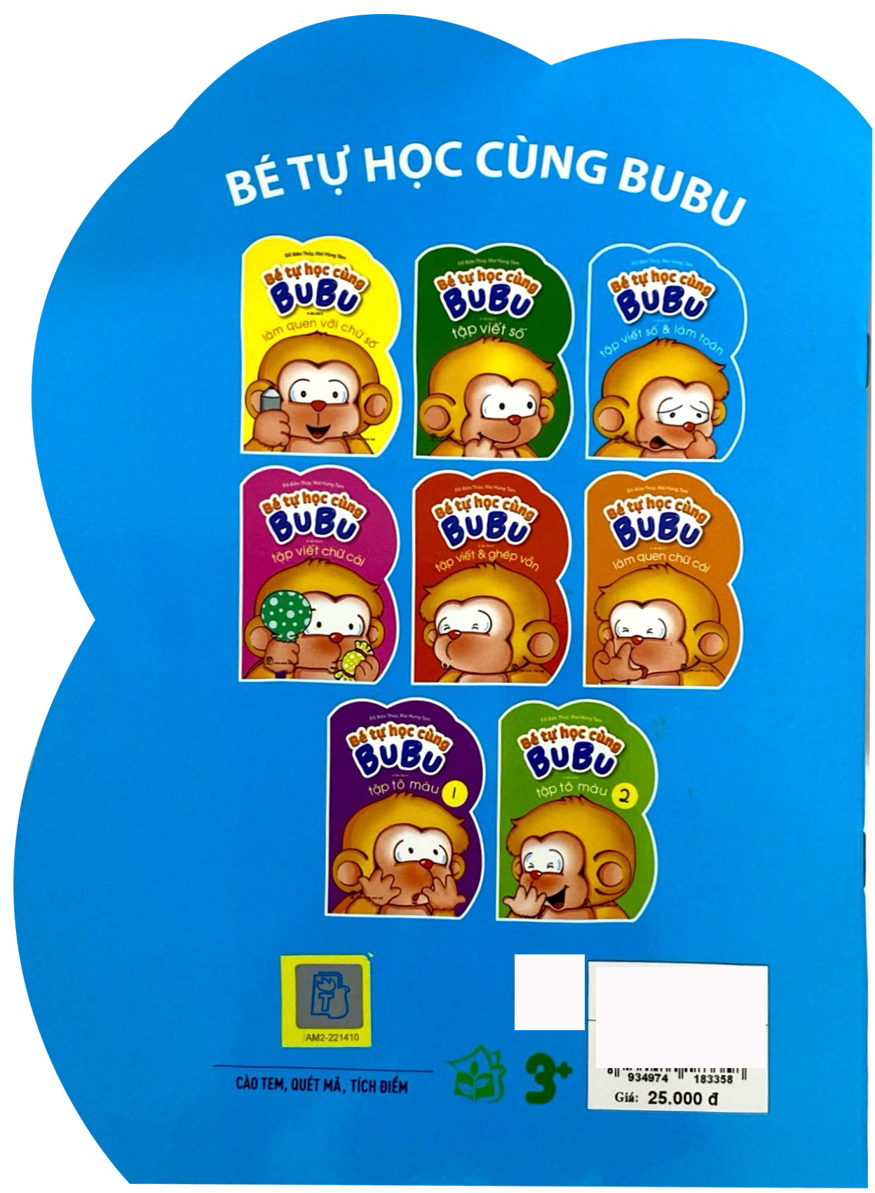 bé tự học cùng bubu - tập viết số và làm toán (tái bản)