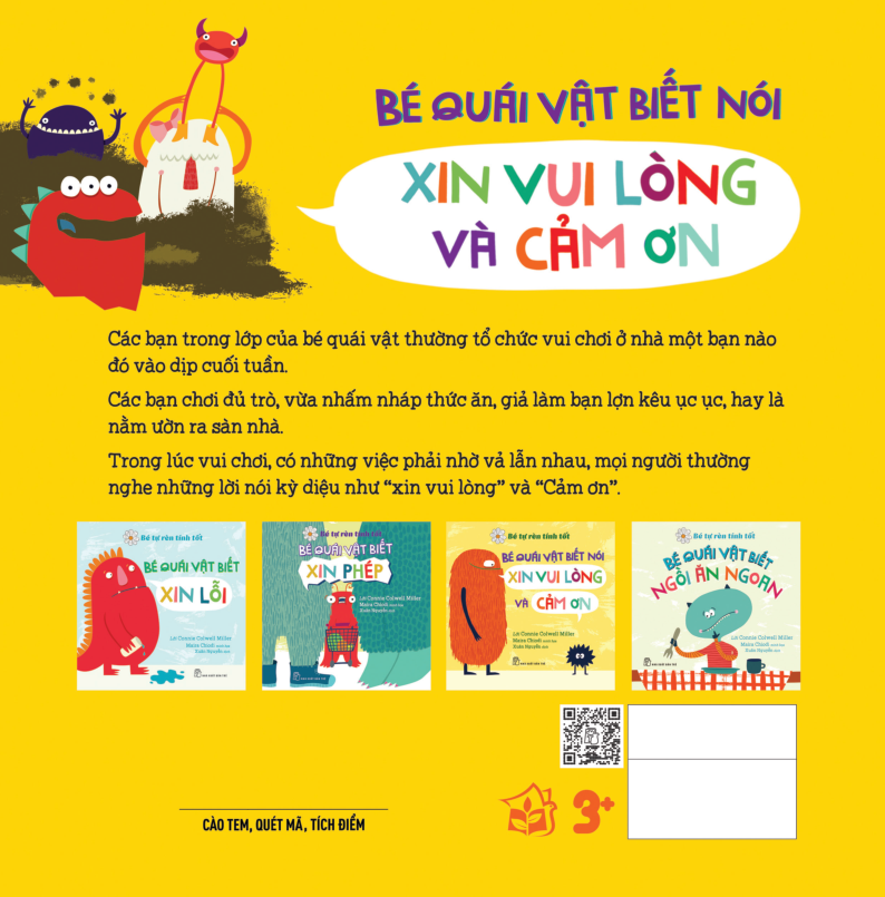 bé tự rèn luyện tình tôt - bé quái vật biết nói xin vui lòng và cảm ơn