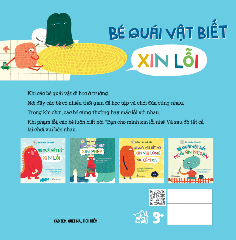 bé tự rèn luyện tình tôt - bé quái vật biết xin lỗi