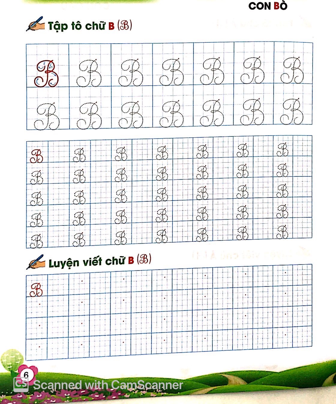 bé tự tin vào lớp 1 - bé tập viết chữ hoa tiếng việt