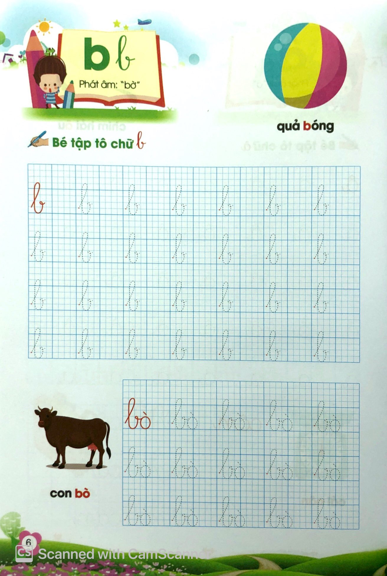 bé tự tin vào lớp 1 - bé tô chữ và ghép vần