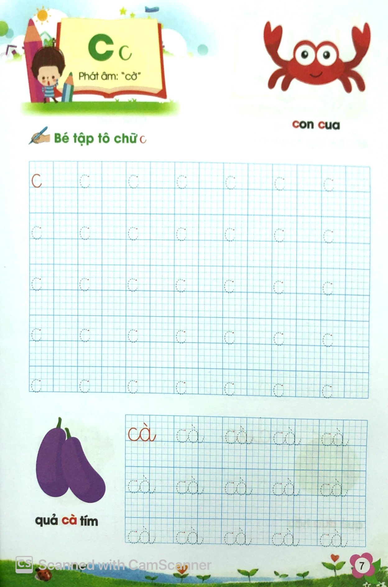 bé tự tin vào lớp 1 - bé tô chữ và ghép vần
