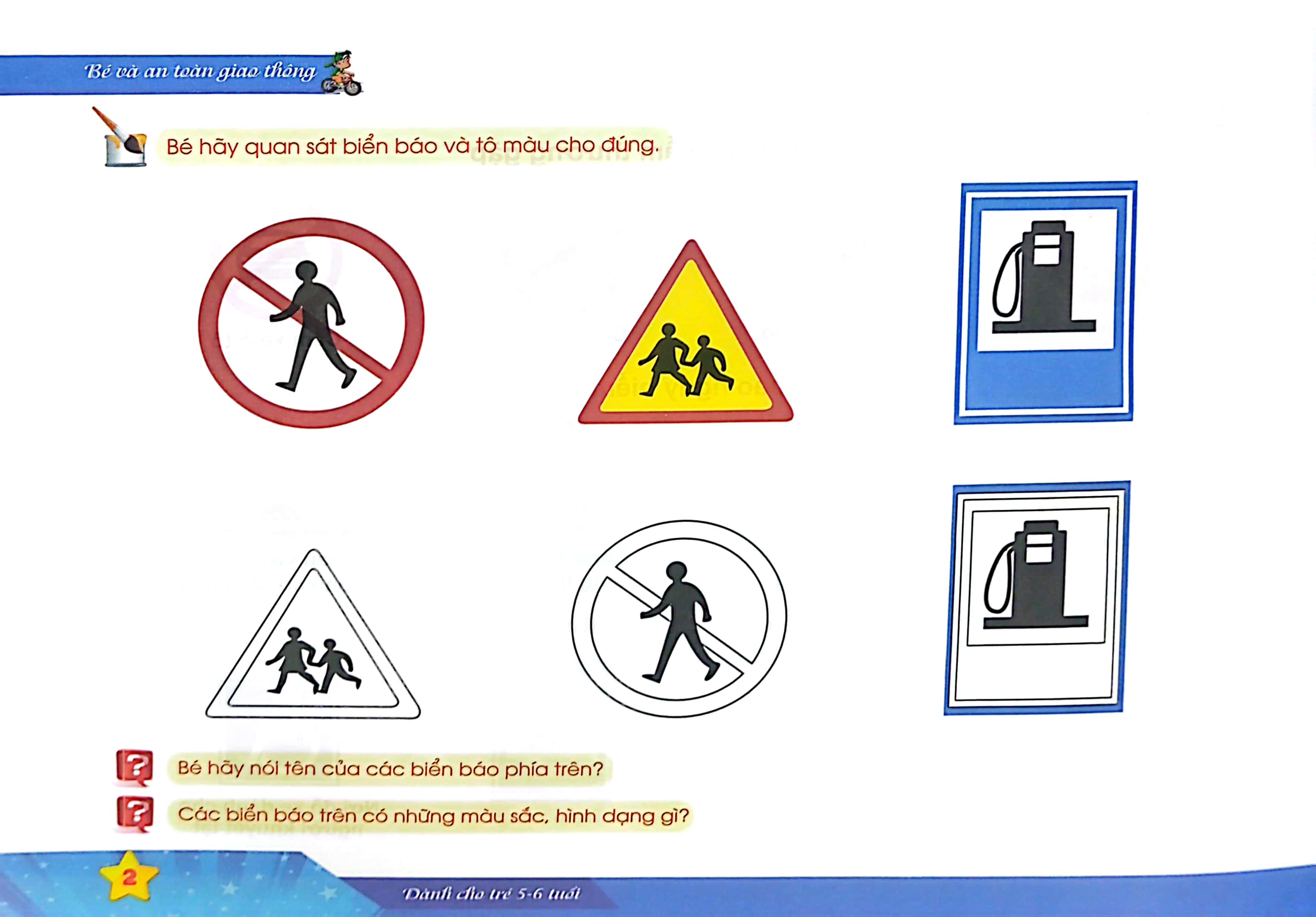 bé và an toàn giao thông (dành cho trẻ 5 - 6 tuổi)