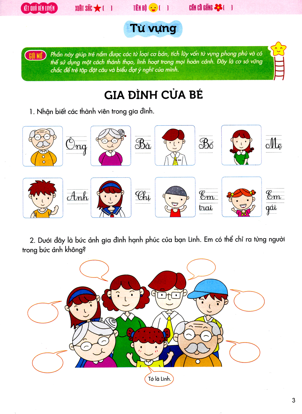 bé vào lớp 1 - bé học ngôn ngữ