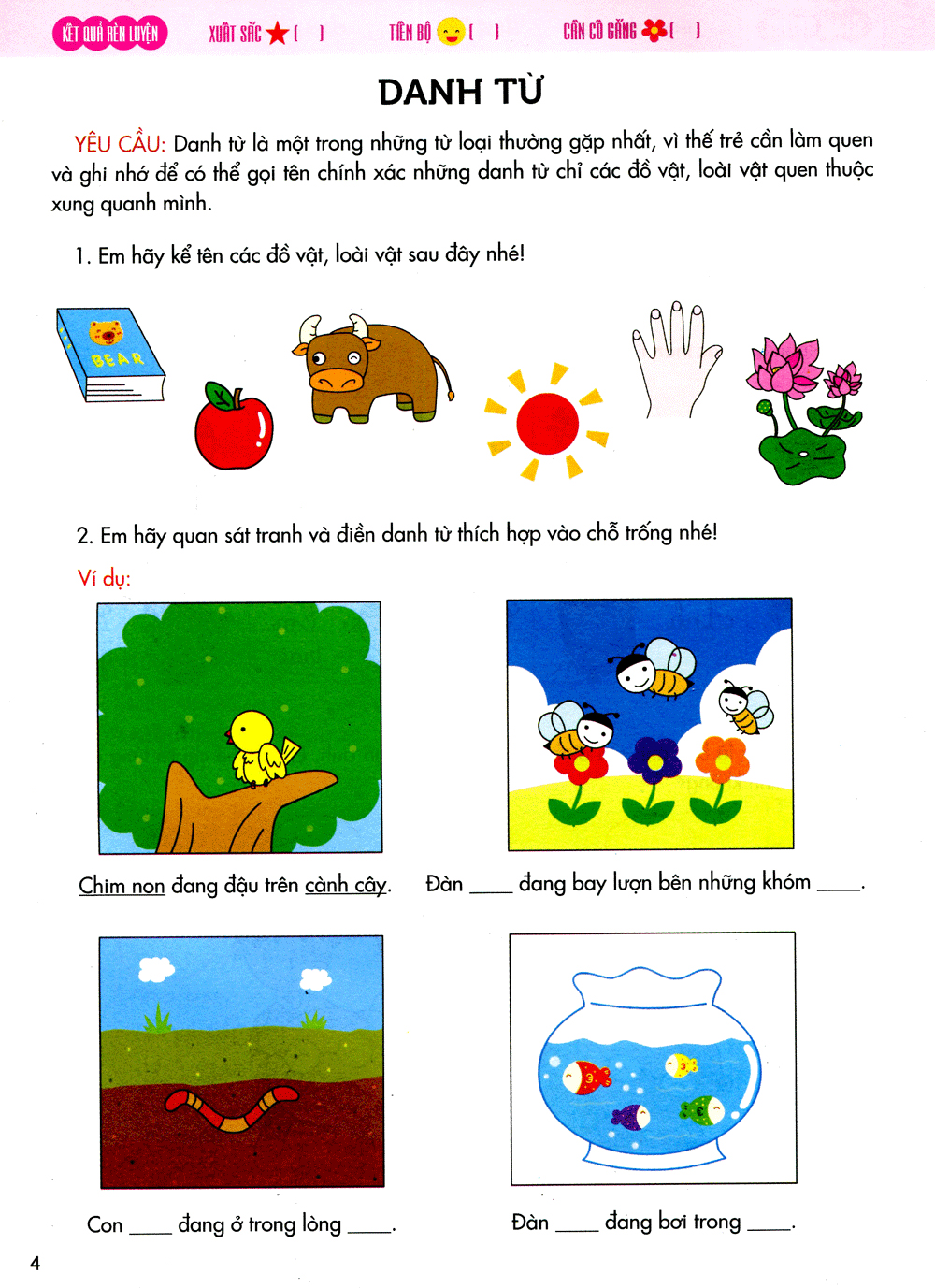 bé vào lớp 1 - bé học ngôn ngữ