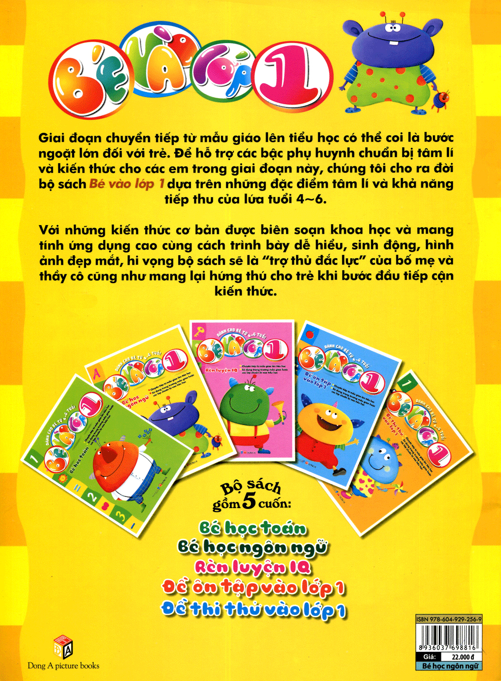 bé vào lớp 1 - bé học ngôn ngữ