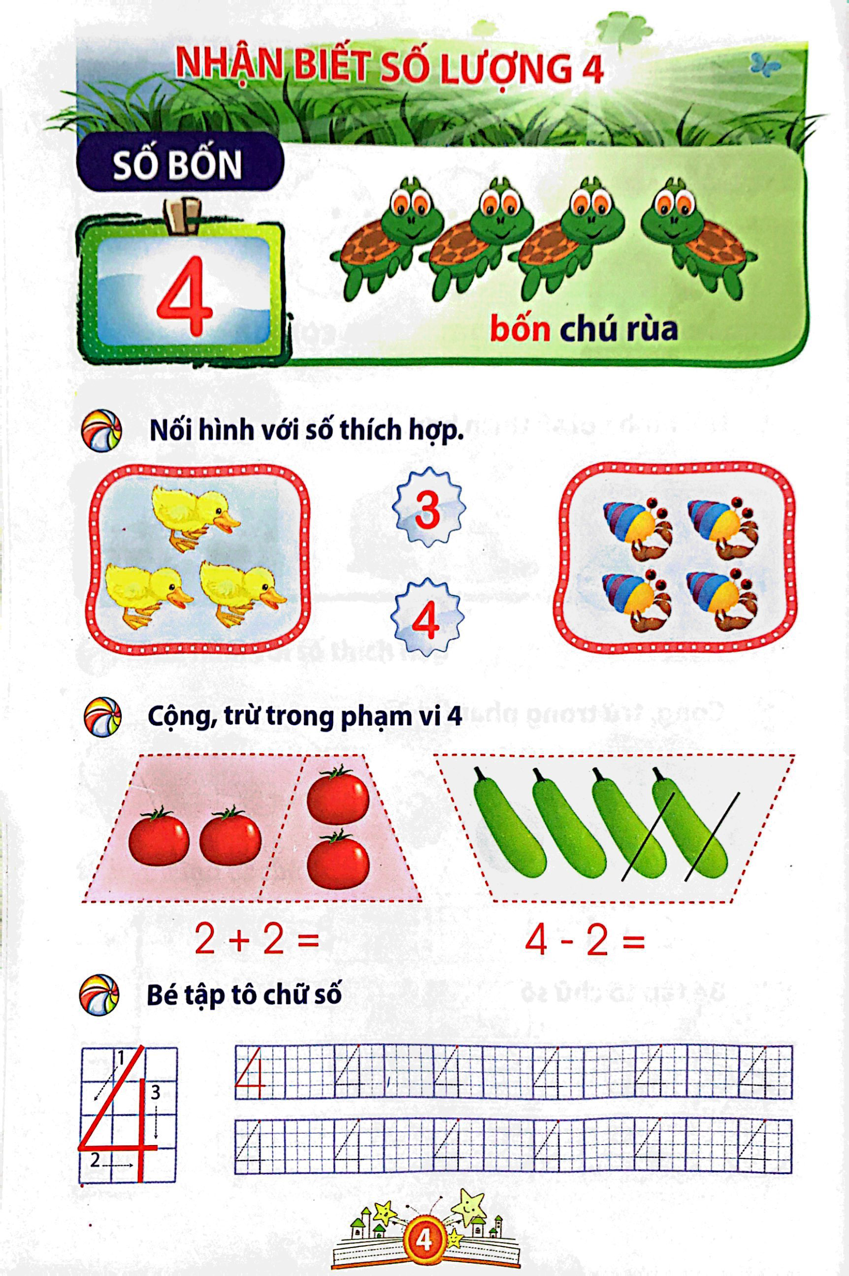 bé vào lớp 1 - bé làm quen với toán
