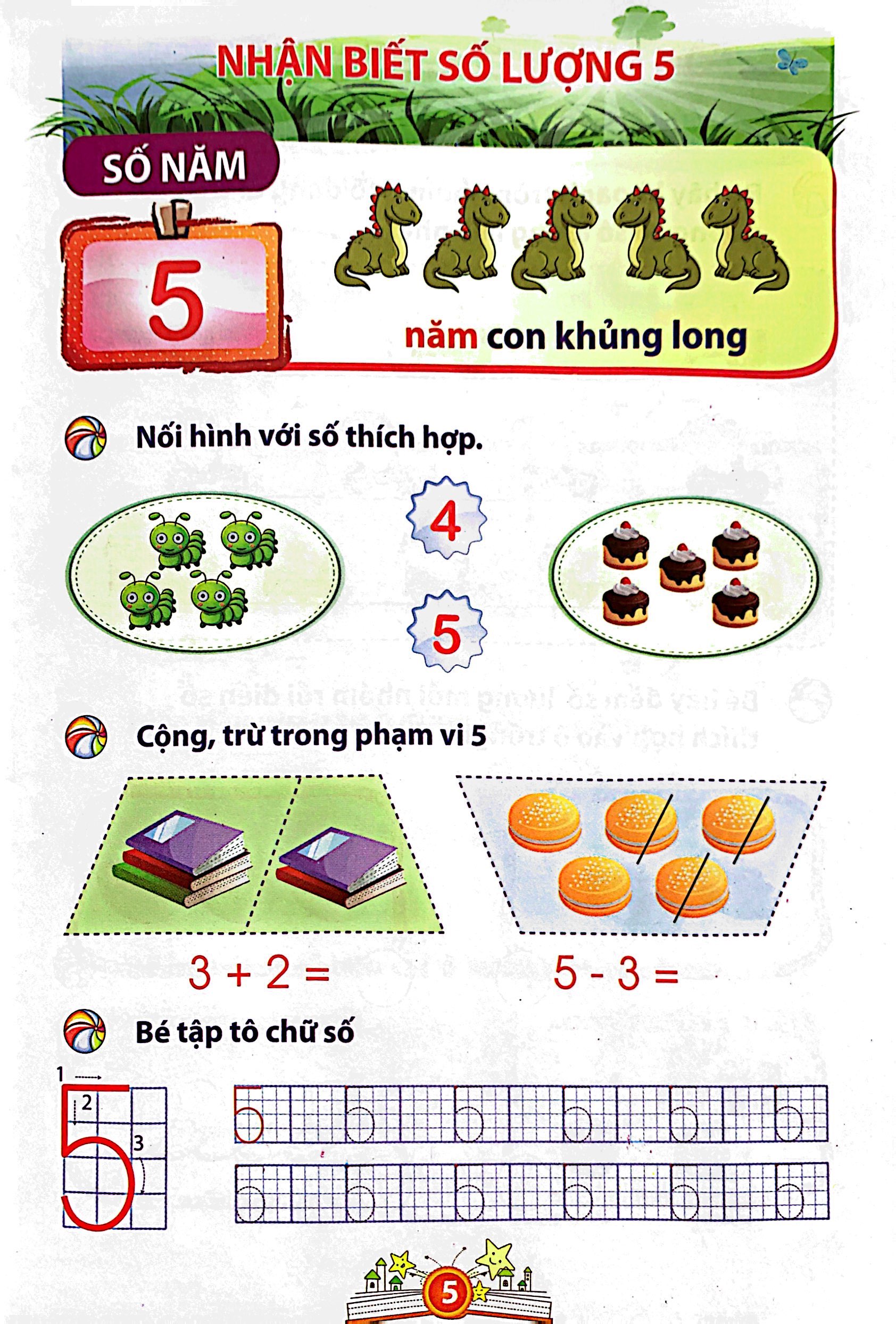 bé vào lớp 1 - bé làm quen với toán