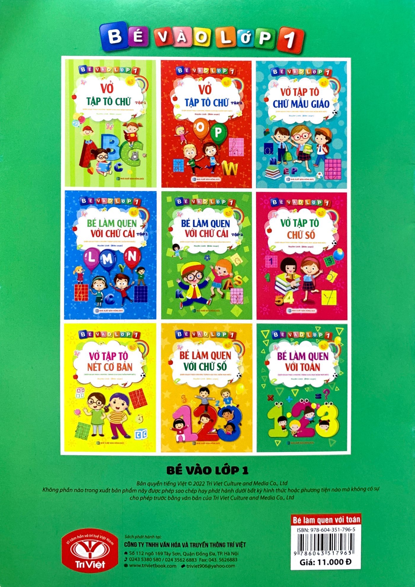 bé vào lớp 1 - bé làm quen với toán