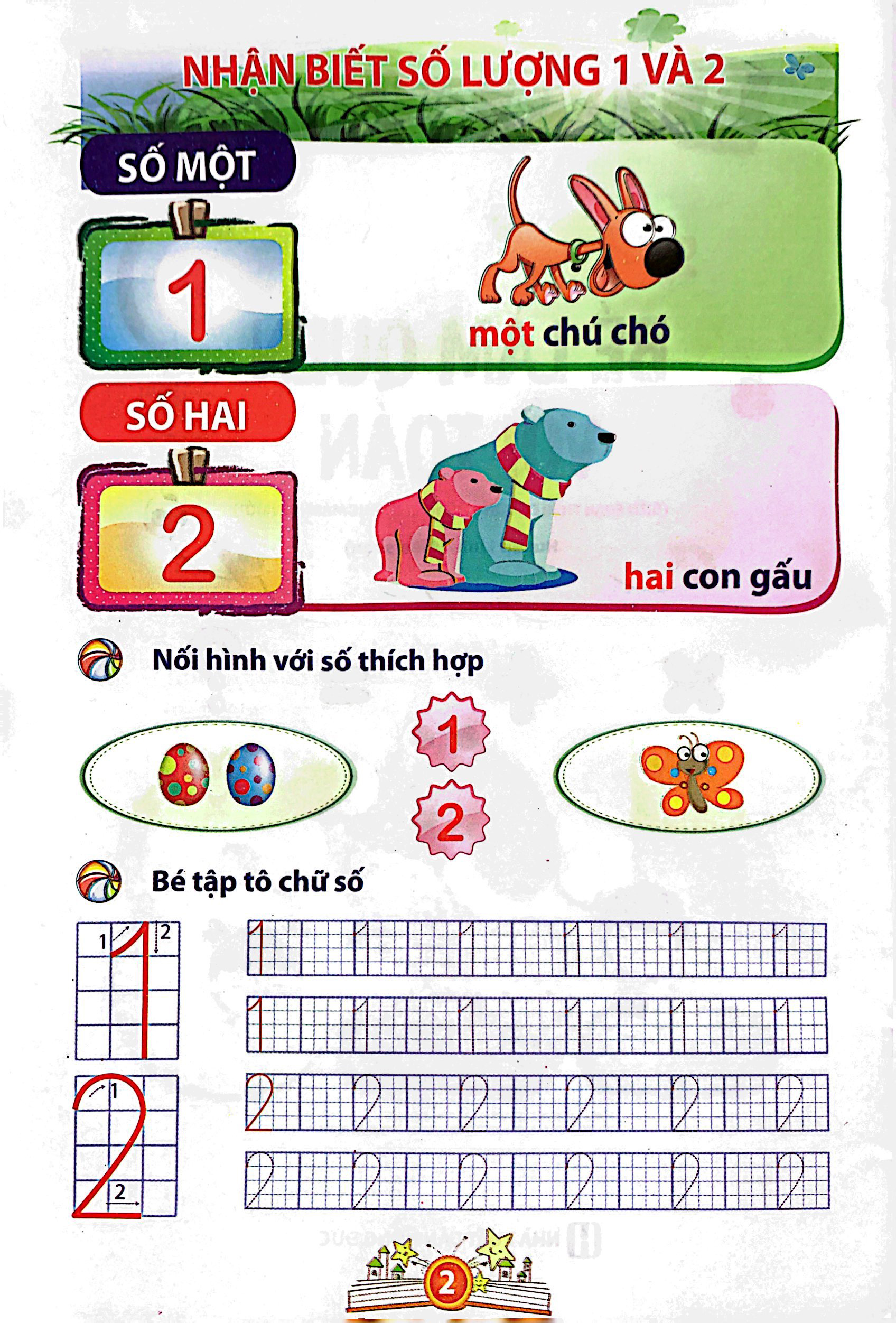 bé vào lớp 1 - bé làm quen với toán