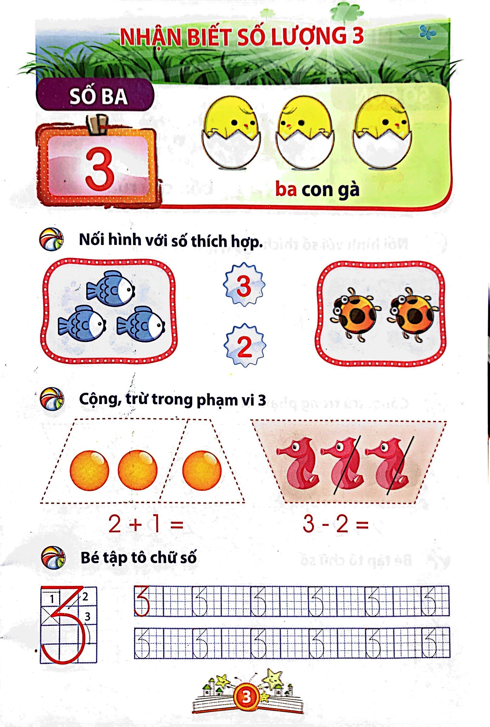 bé vào lớp 1 - bé làm quen với toán