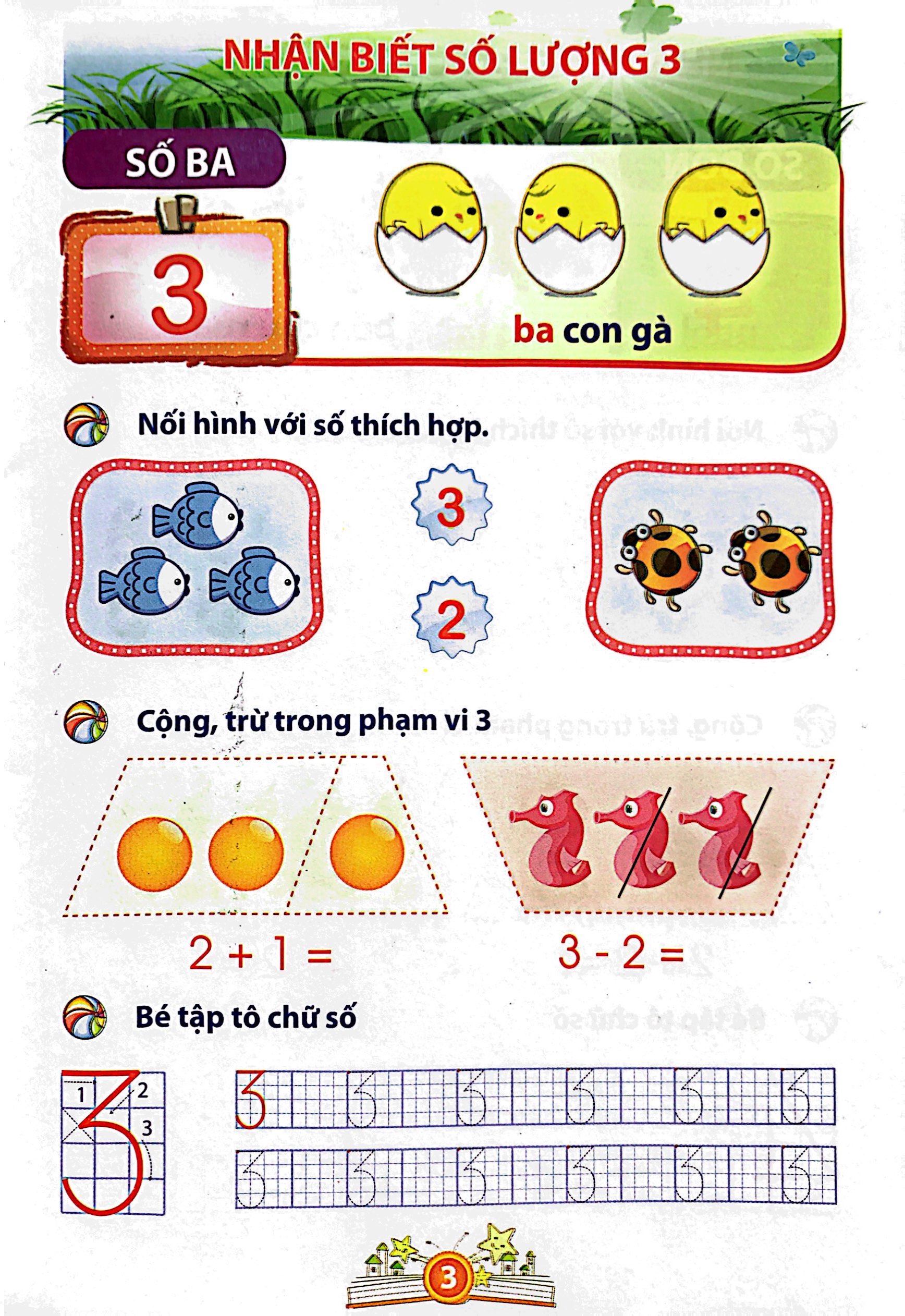 bé vào lớp 1 - bé làm quen với toán