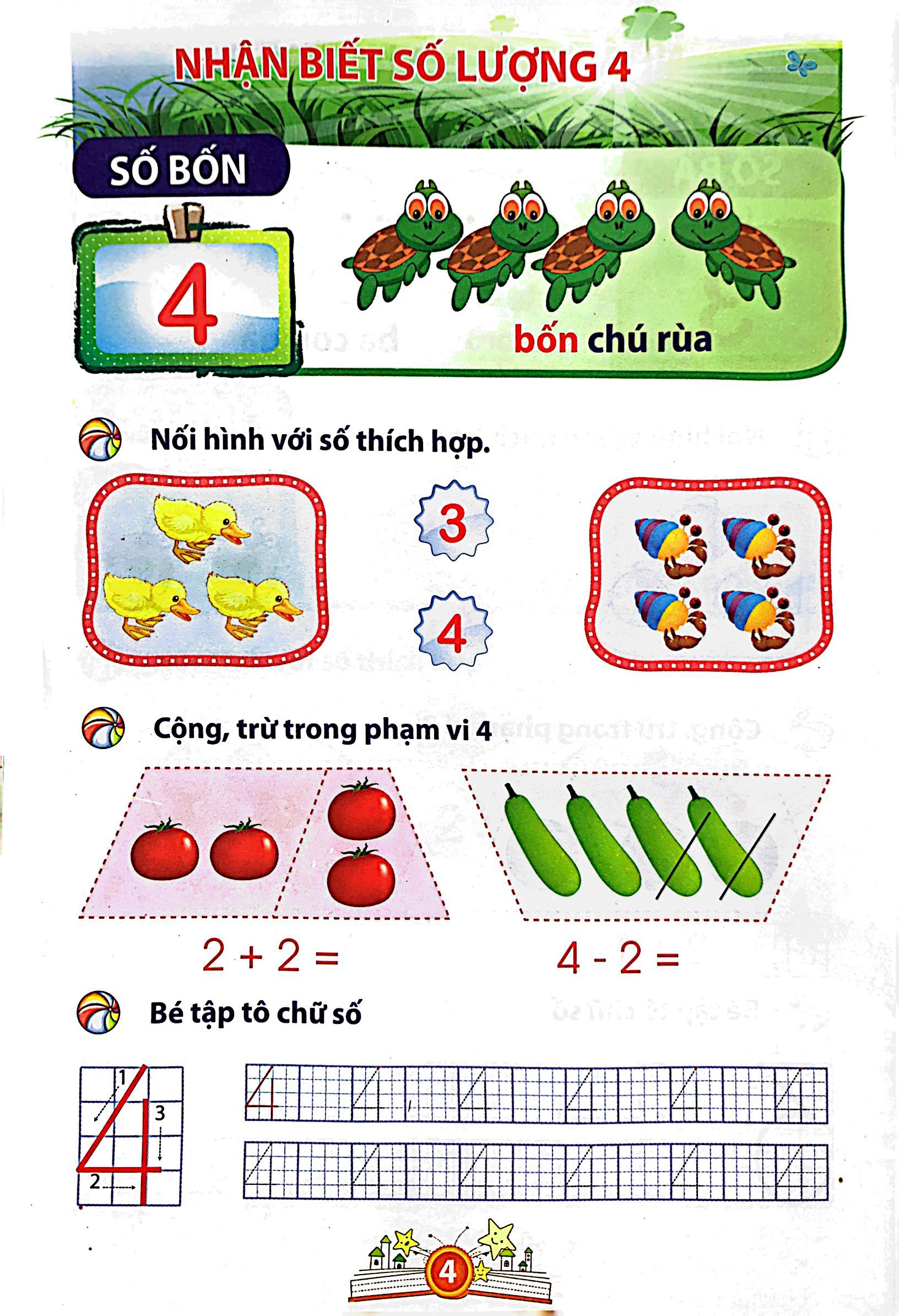 bé vào lớp 1 - bé làm quen với toán