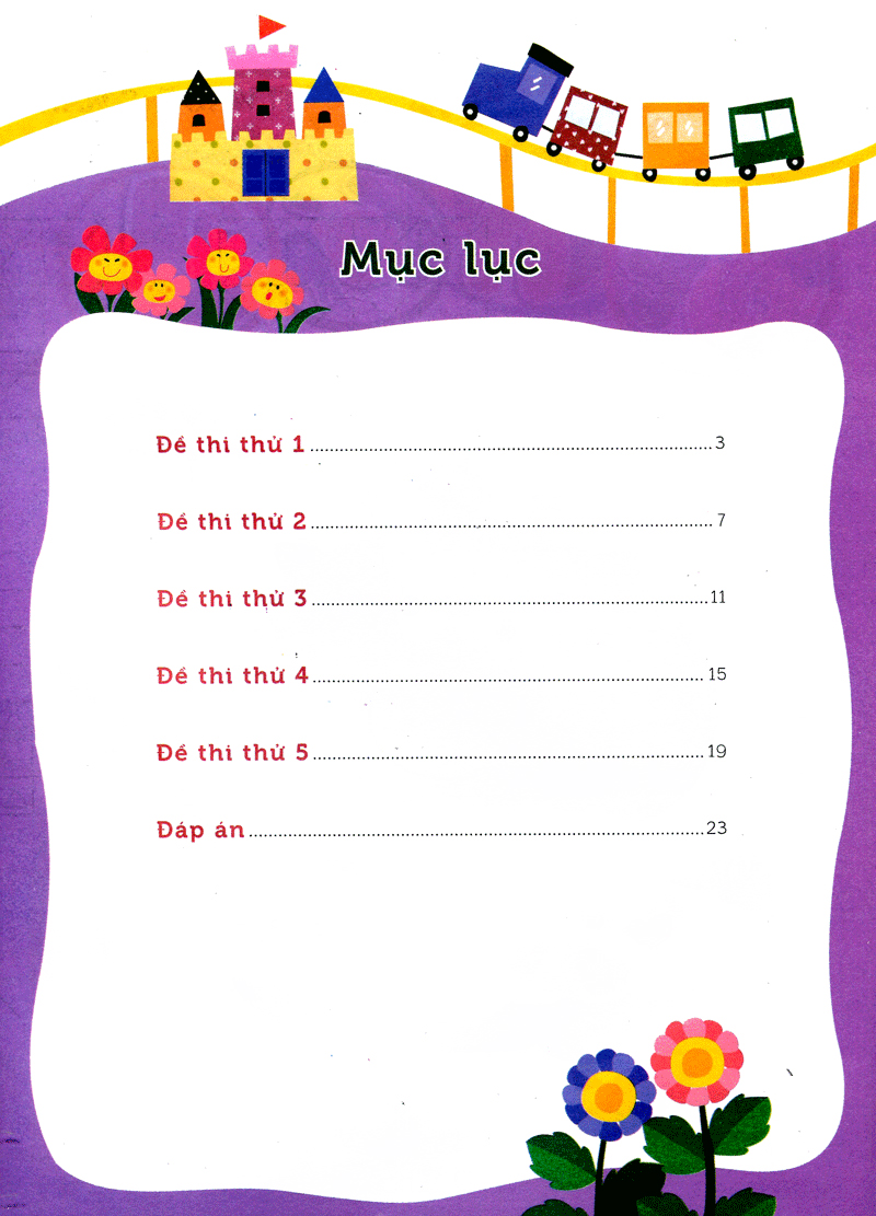 bé vào lớp 1 - đề thi thử vào lớp 1