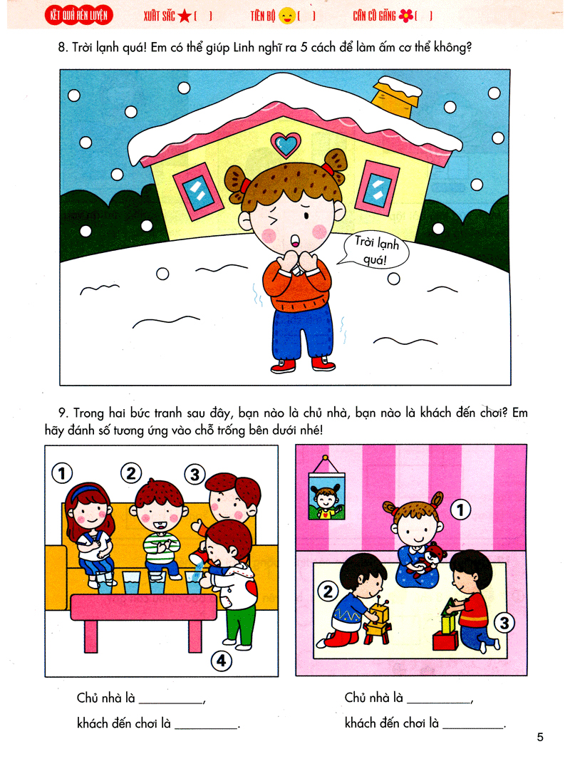 bé vào lớp 1 - đề thi thử vào lớp 1