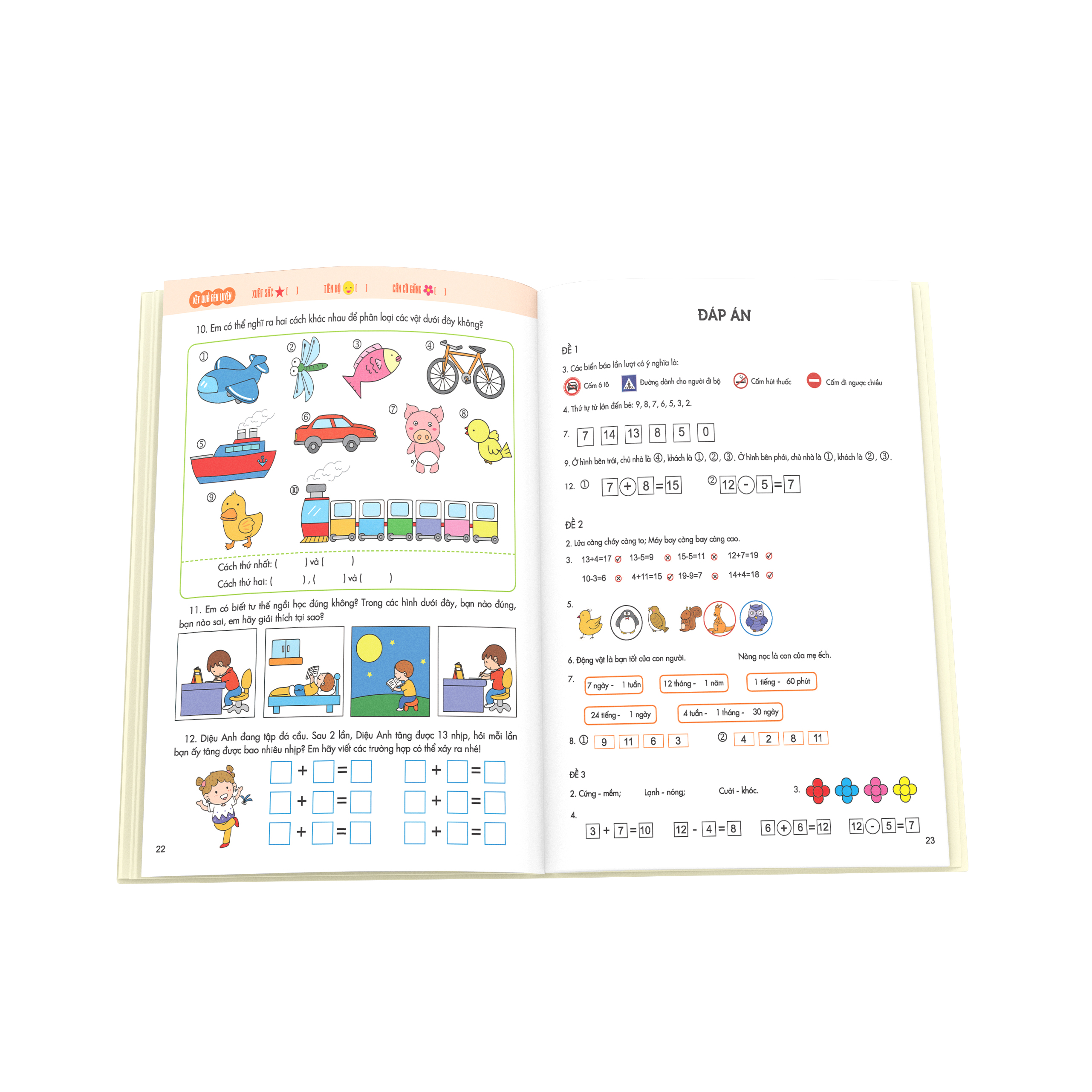 bé vào lớp 1 - đề thi thử vào lớp 1 (dành cho bé từ 4-6 tuổi)