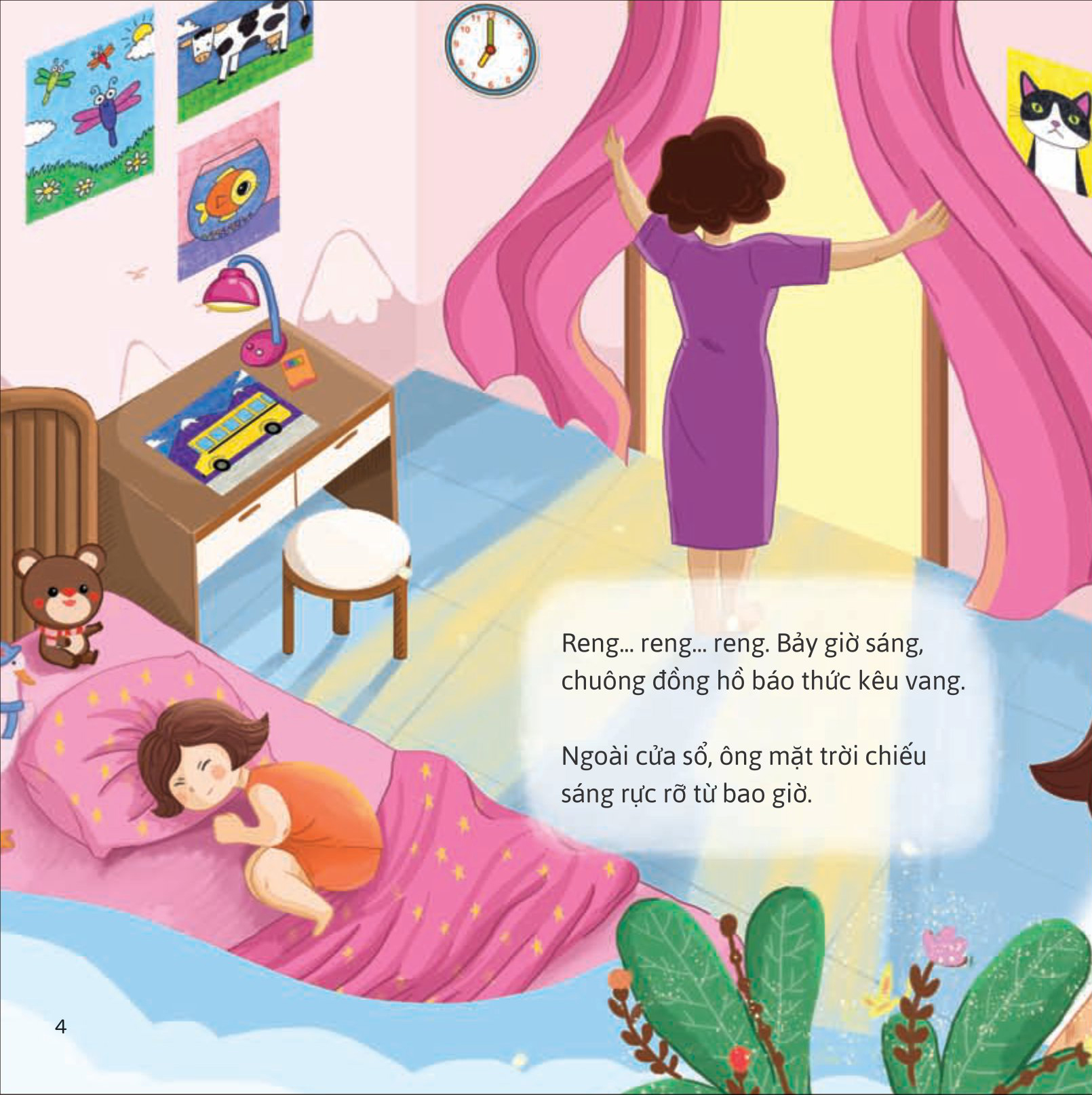 bé vào mẫu giáo - đi học thật vui