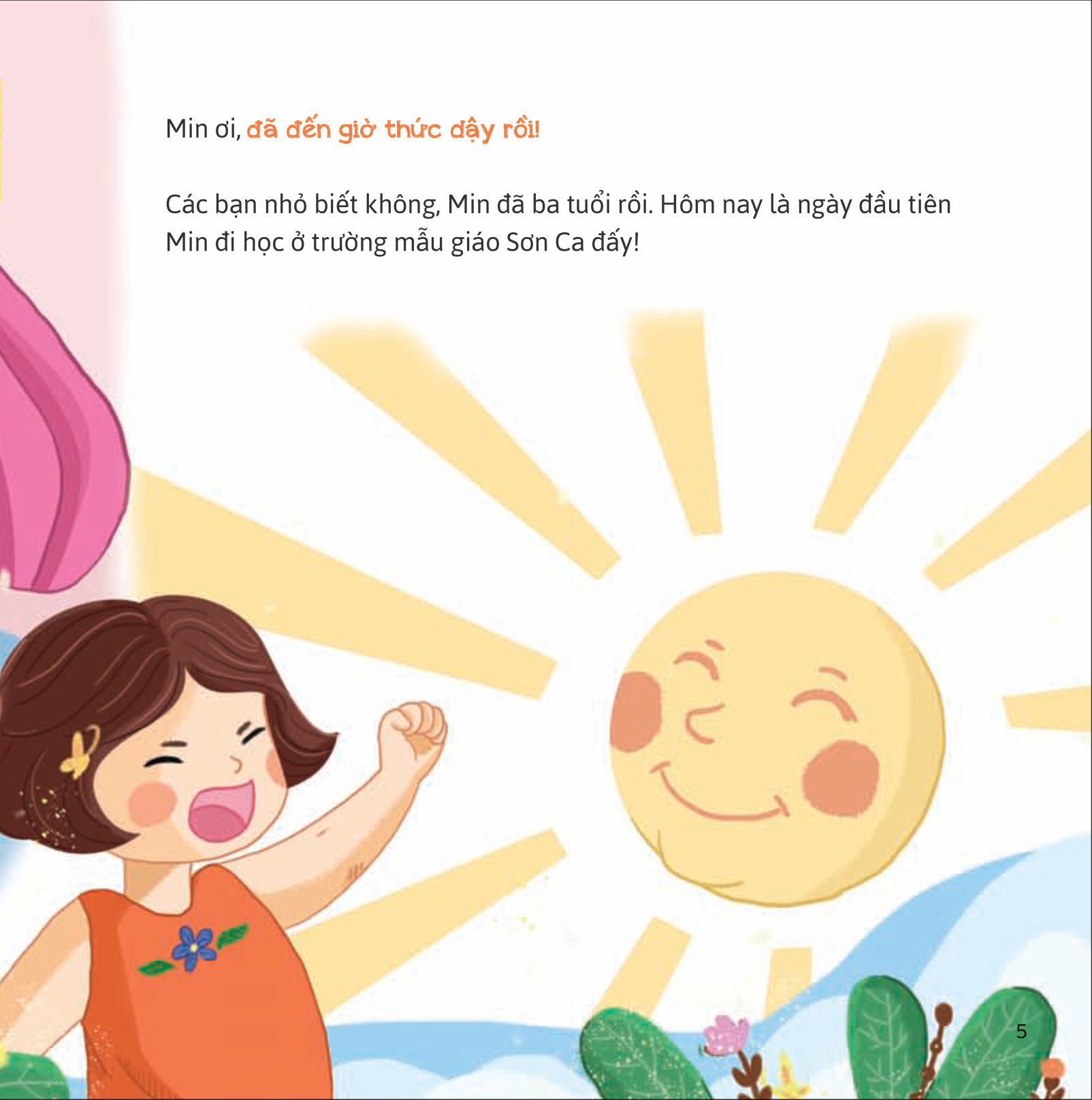 bé vào mẫu giáo - đi học thật vui