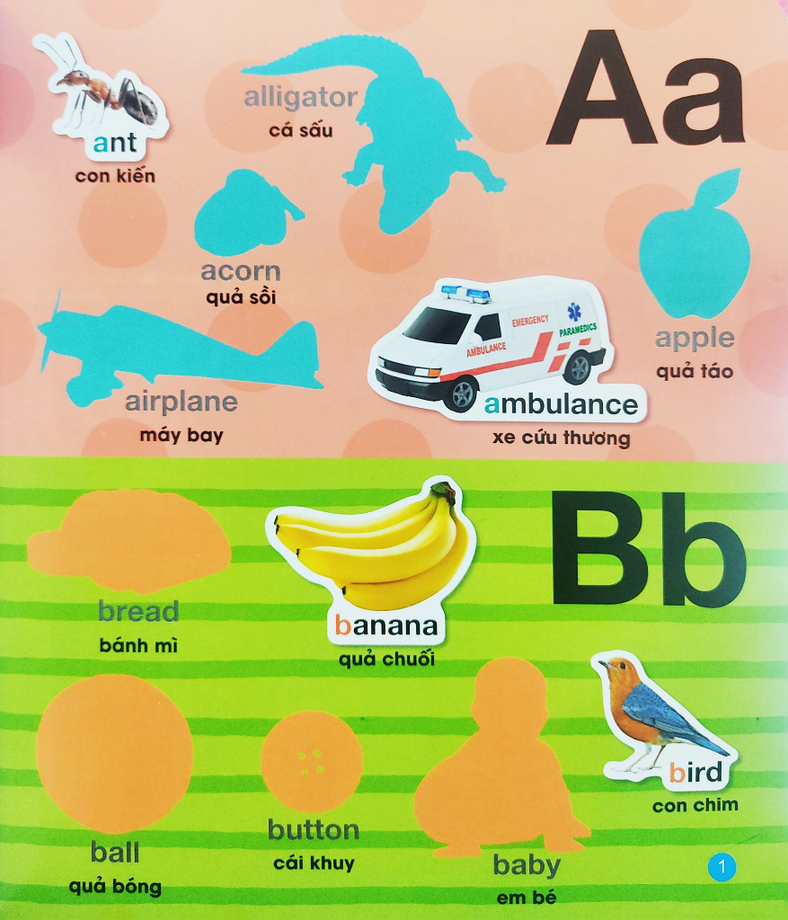 bé vui học tiếng anh cùng sticker - alphabet - bảng chữ cái