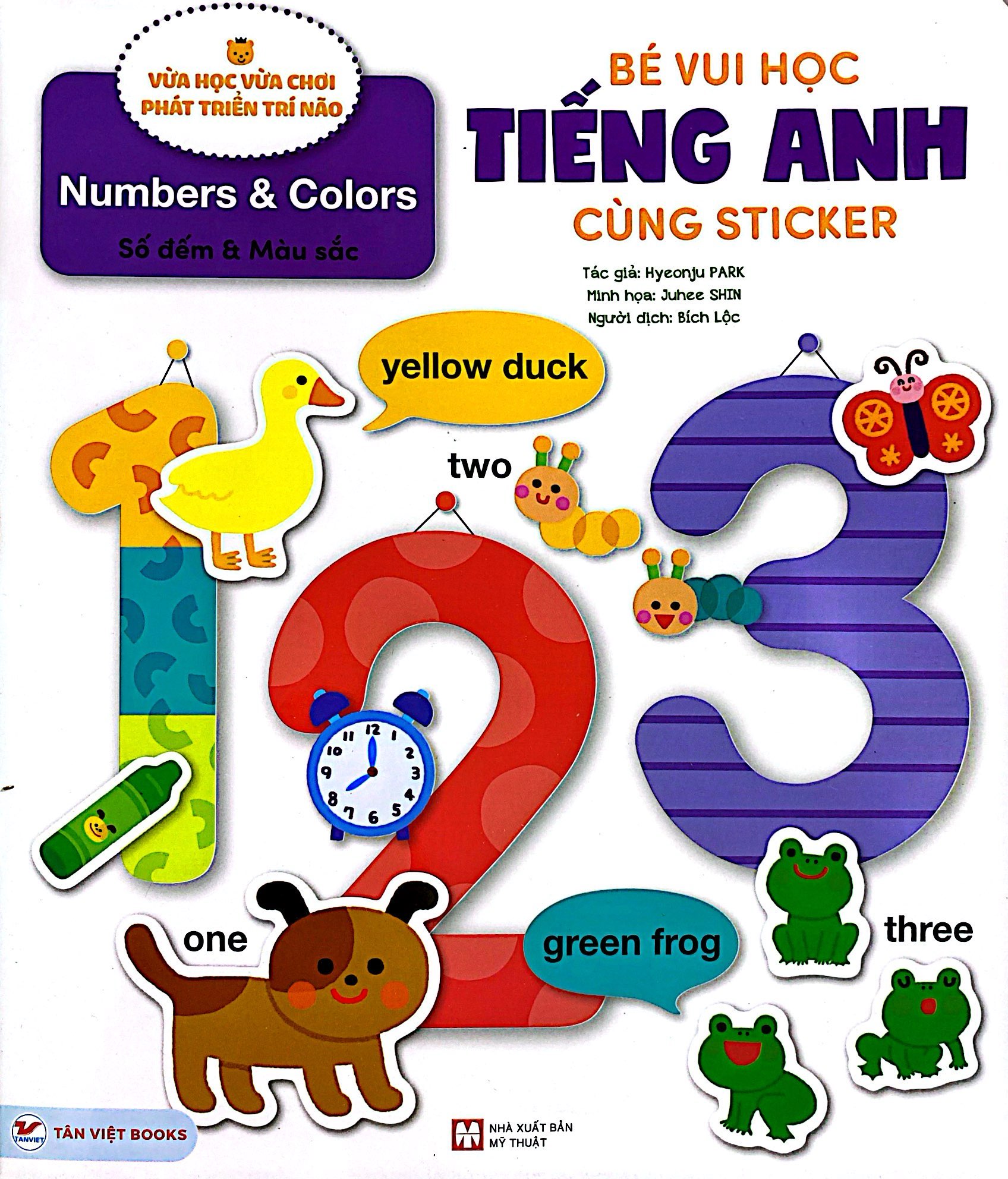 bé vui học tiếng anh cùng sticker - numbers and colors - số đếm và màu sắc