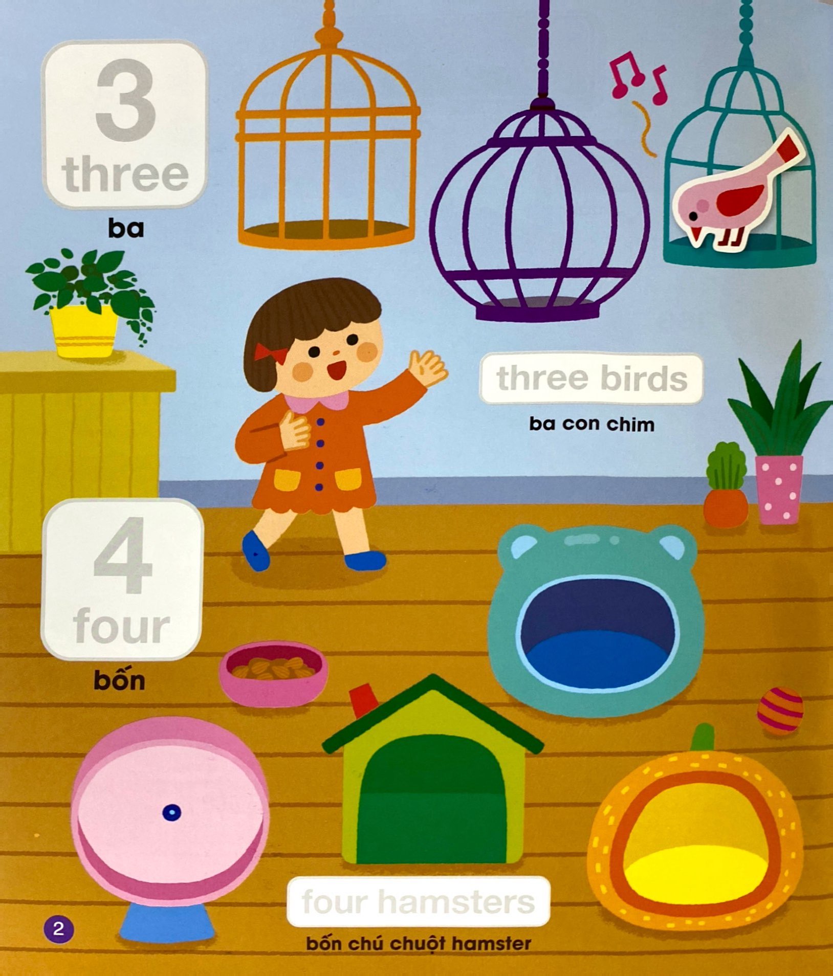 bé vui học tiếng anh cùng sticker - numbers and colors - số đếm và màu sắc