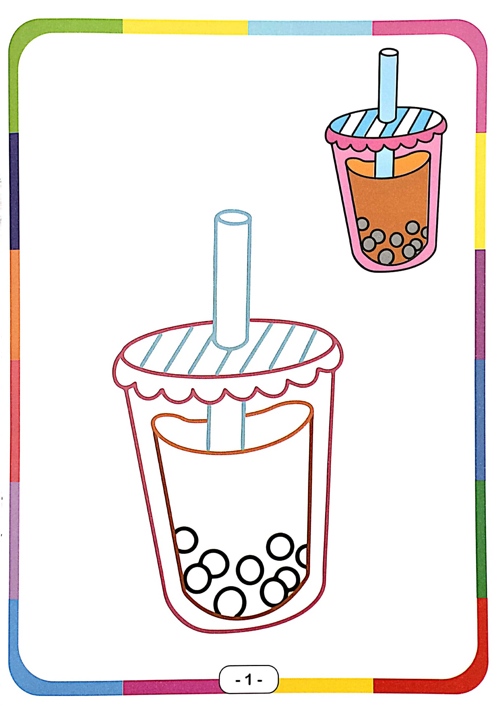 bé vui tô màu - đồ ăn thức uống