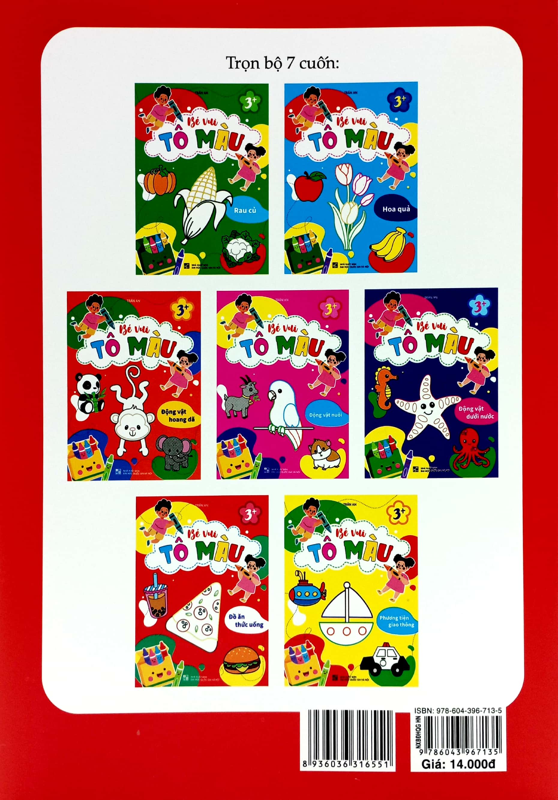 bé vui tô màu - đồ ăn thức uống