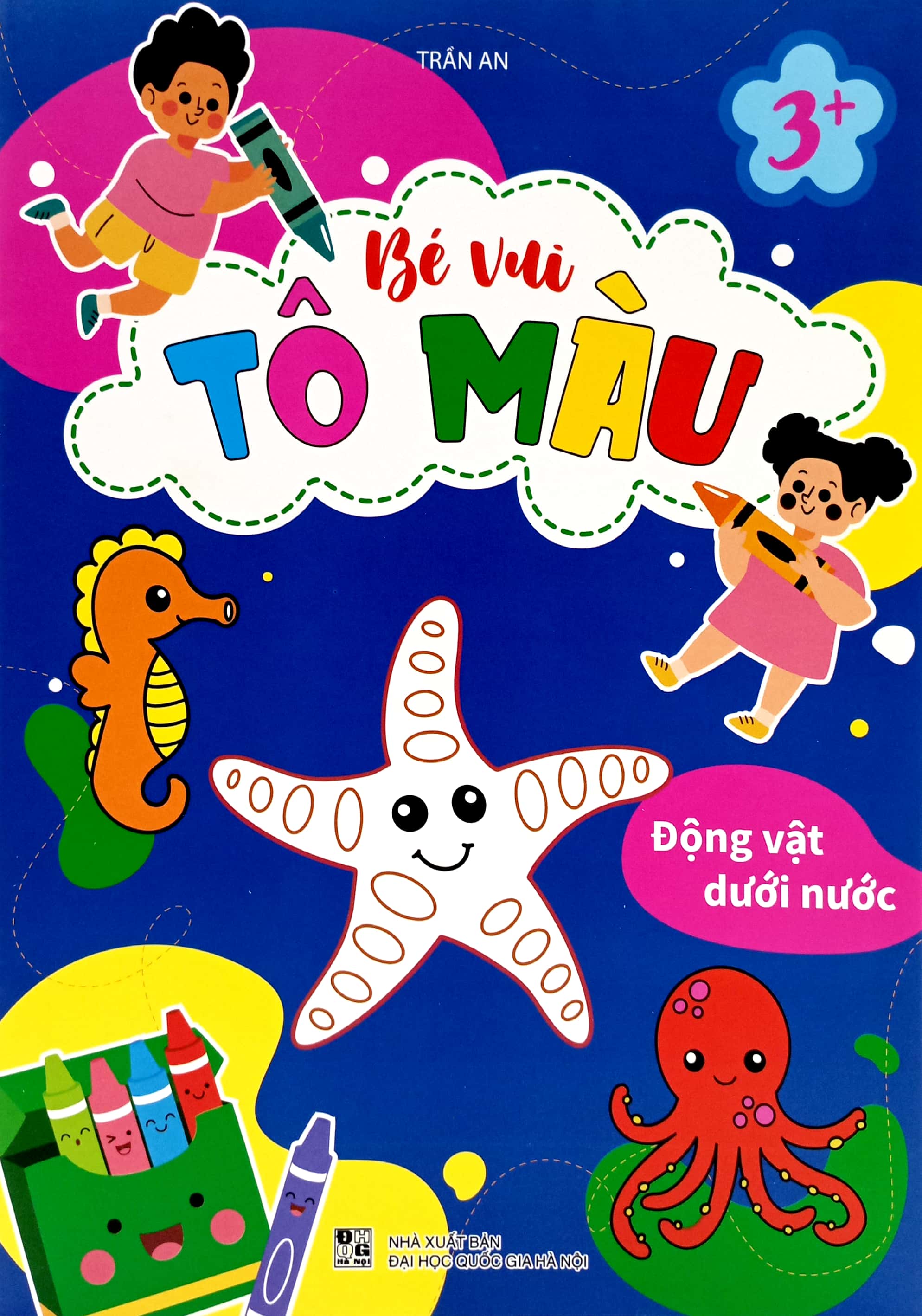 bé vui tô màu - động vật dưới nước