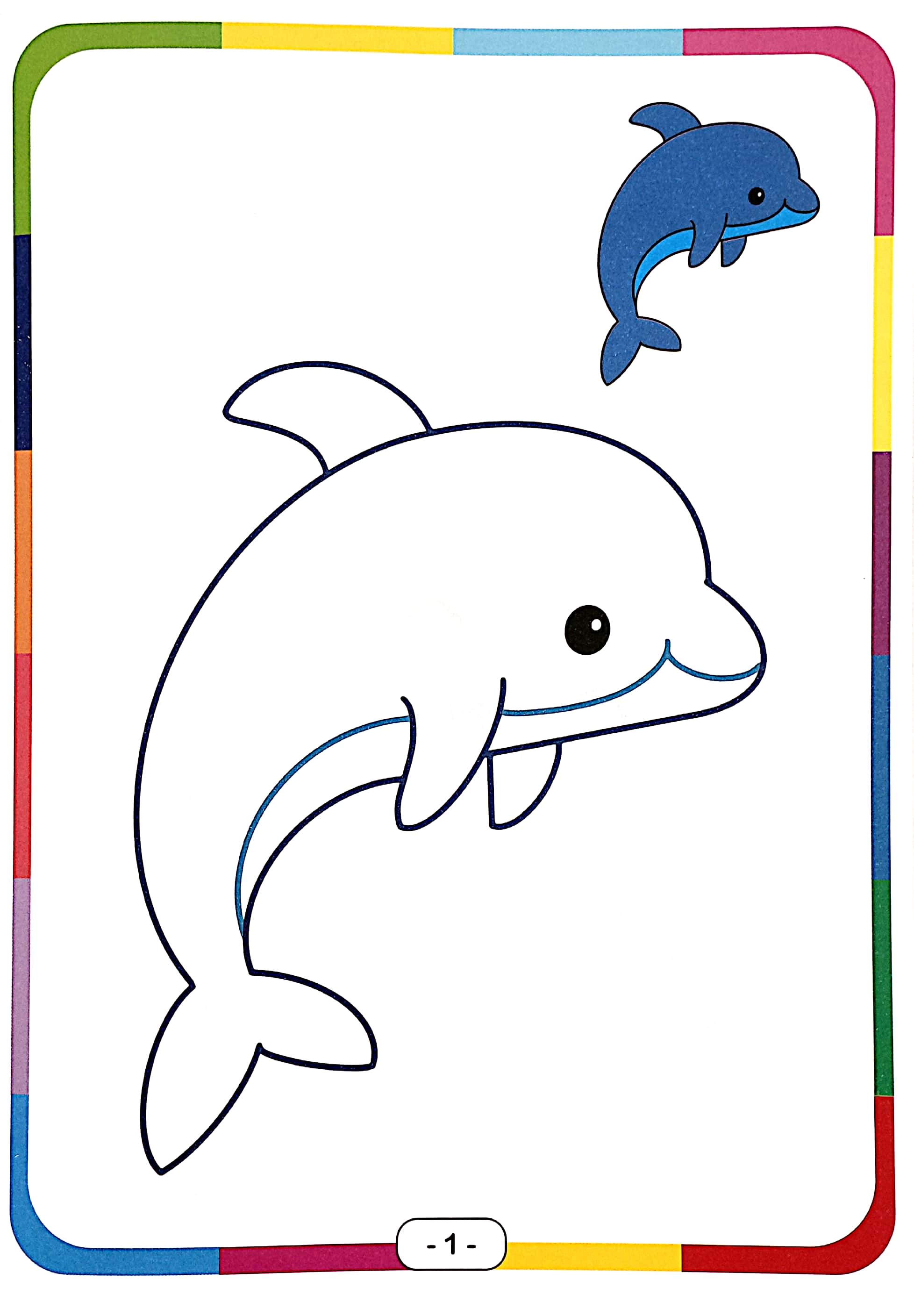 bé vui tô màu - động vật dưới nước