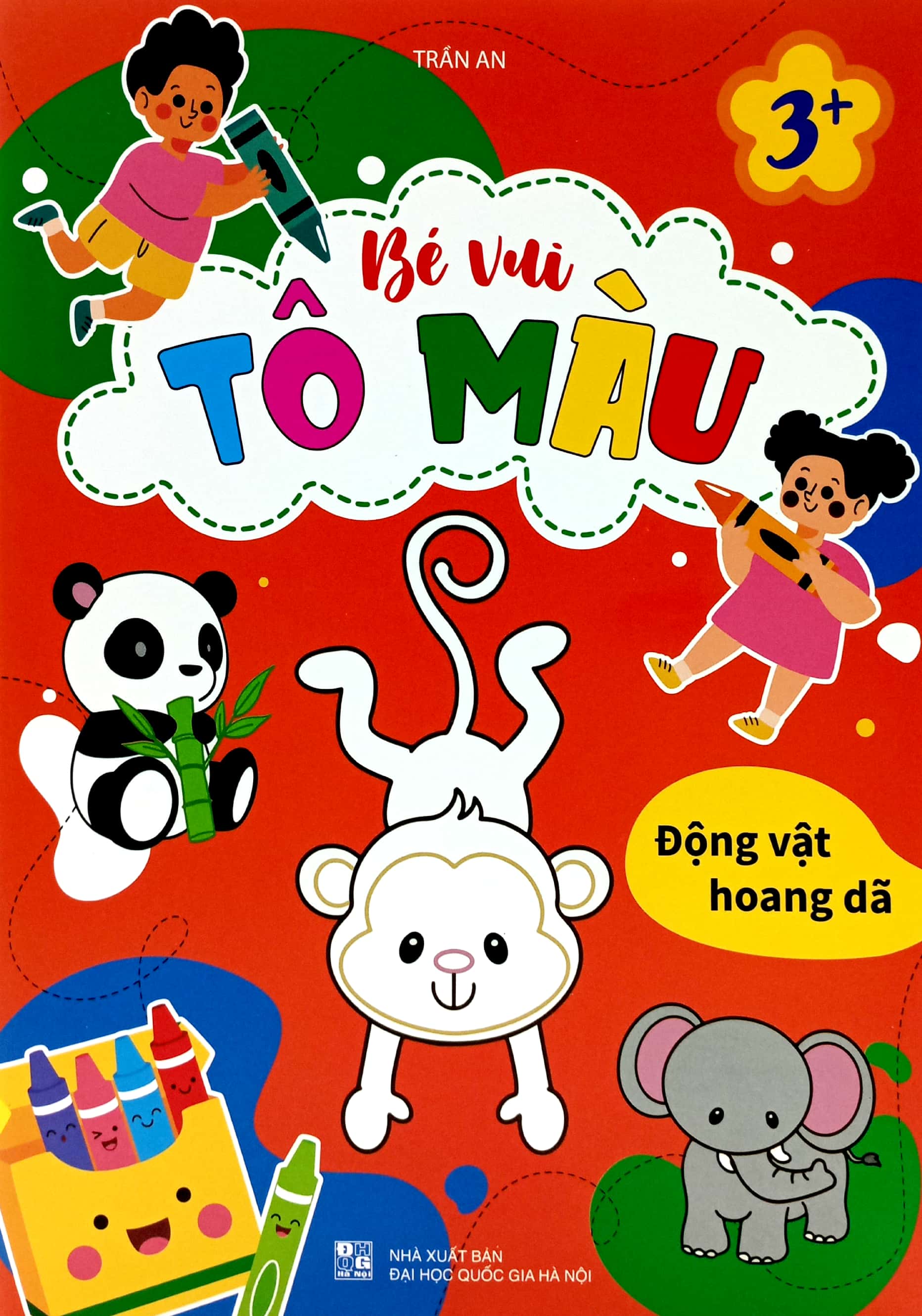 bé vui tô màu - động vật hoang dã