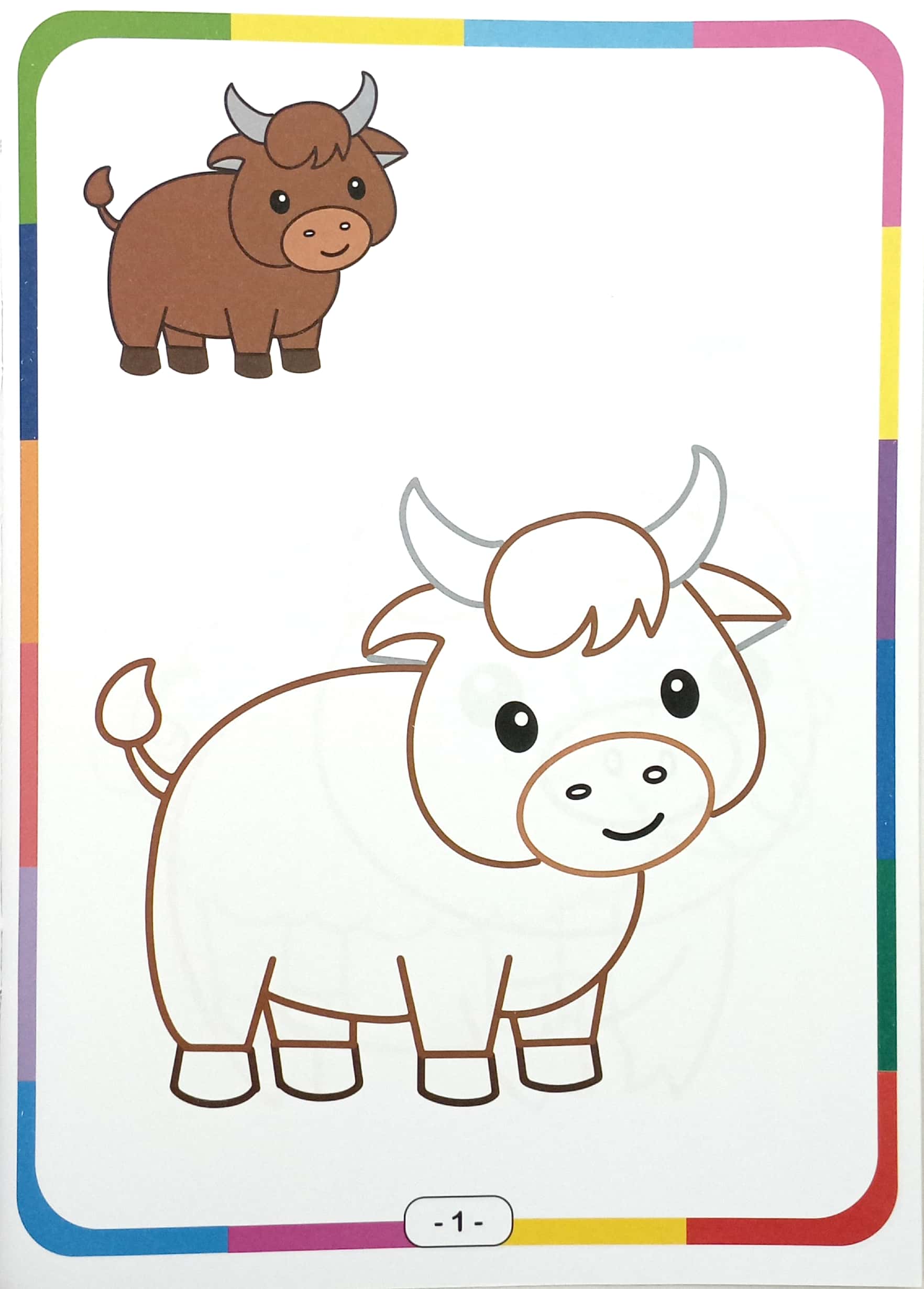 bé vui tô màu - động vật nuôi