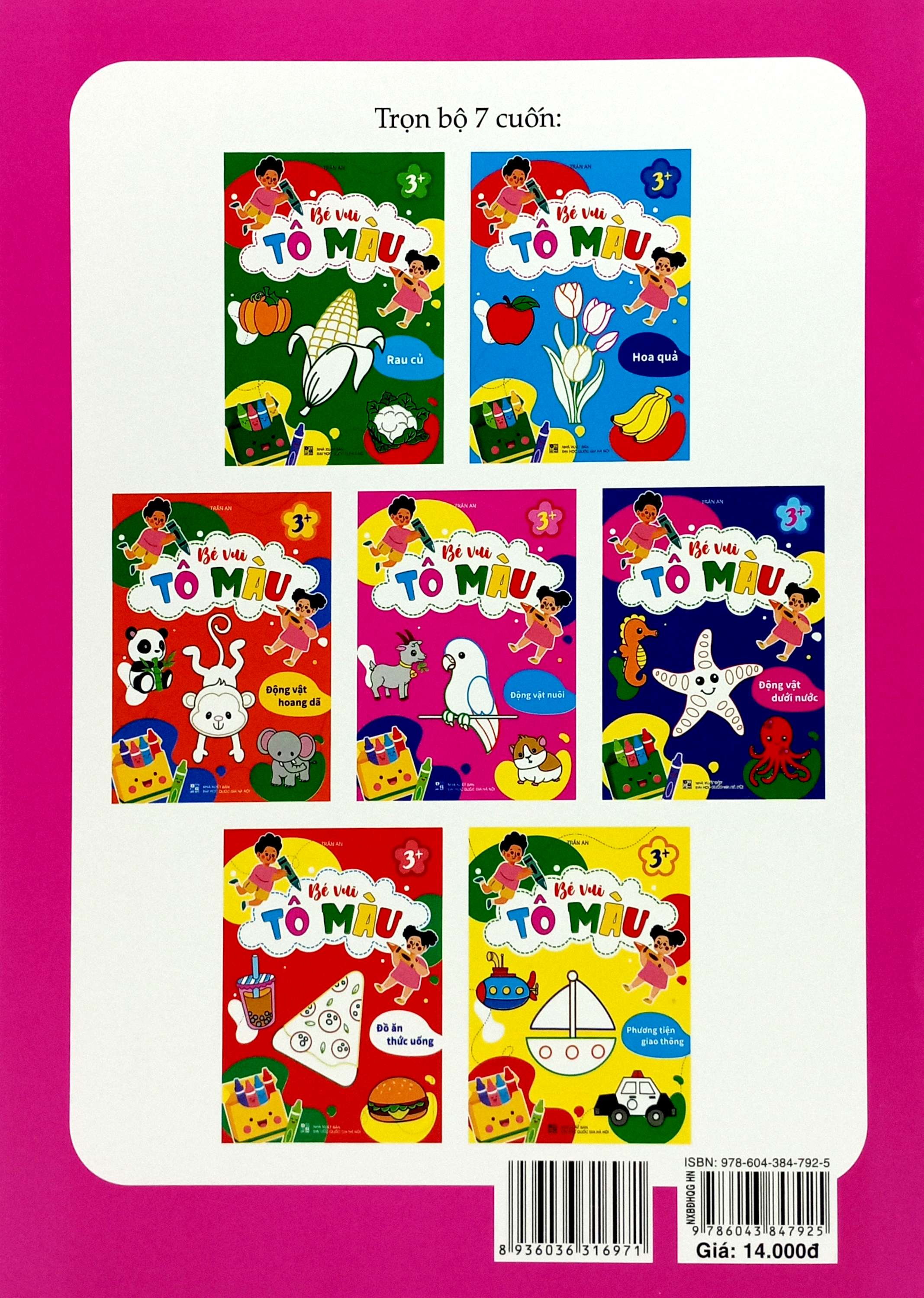 bé vui tô màu - động vật nuôi