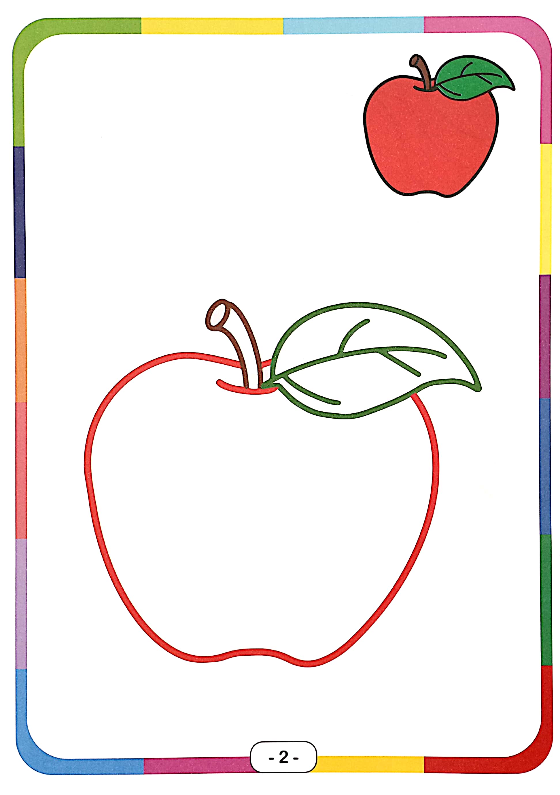 bé vui tô màu - hoa quả