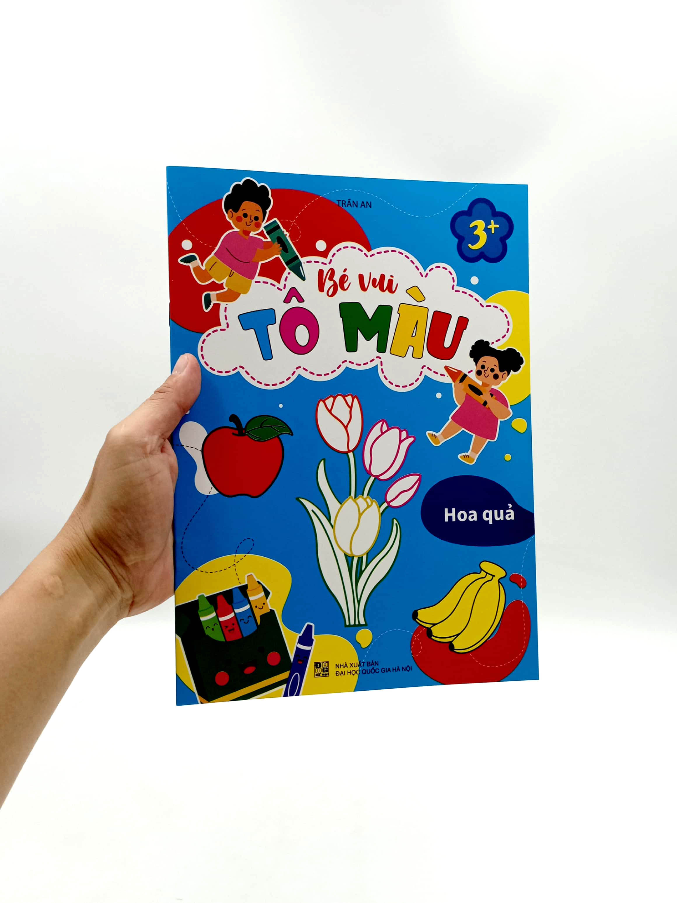 bé vui tô màu - hoa quả