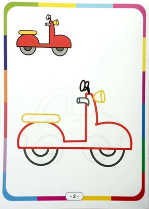 bé vui tô màu - phương tiện giao thông