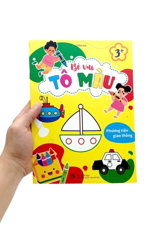 bé vui tô màu - phương tiện giao thông