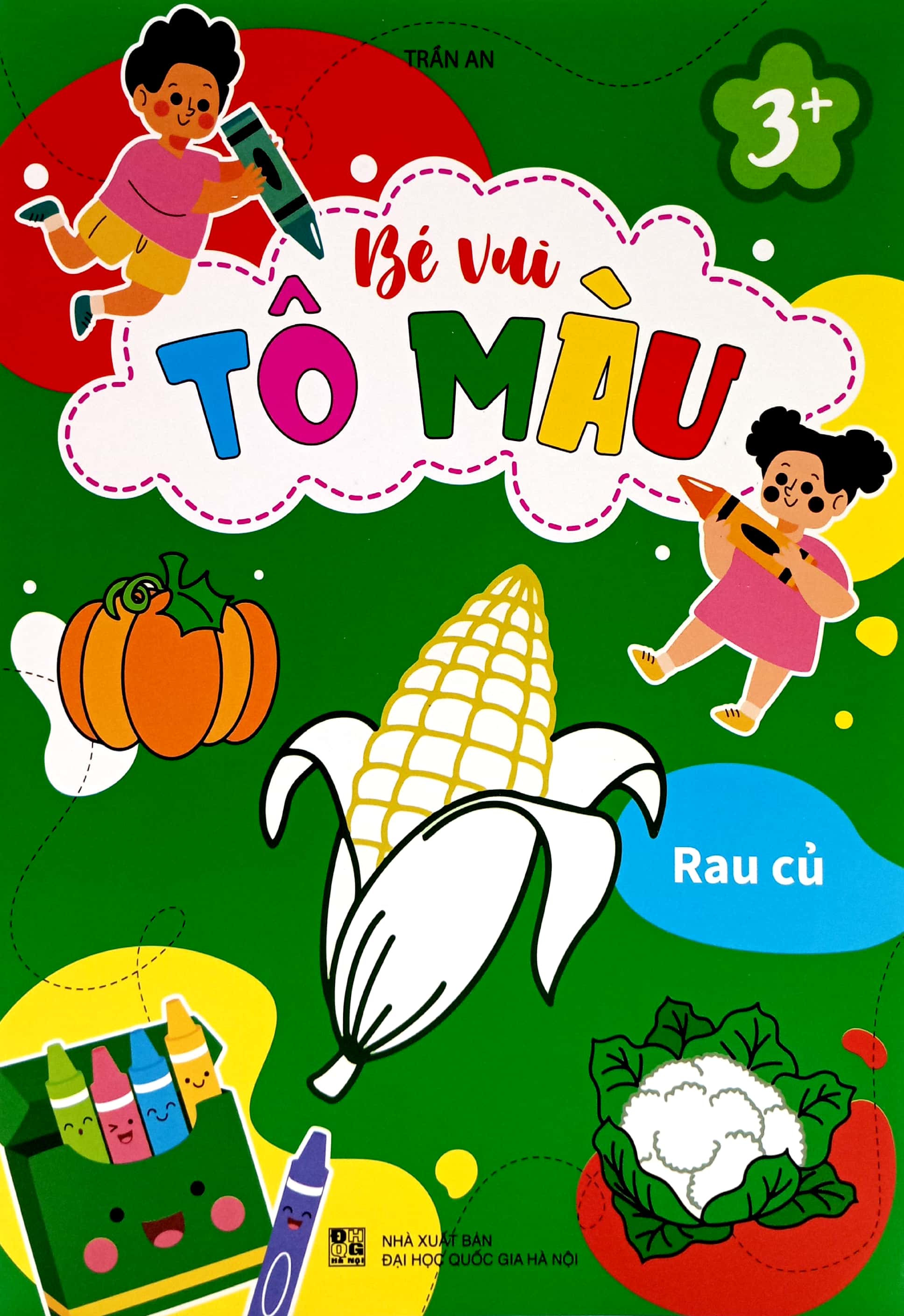 bé vui tô màu - rau củ