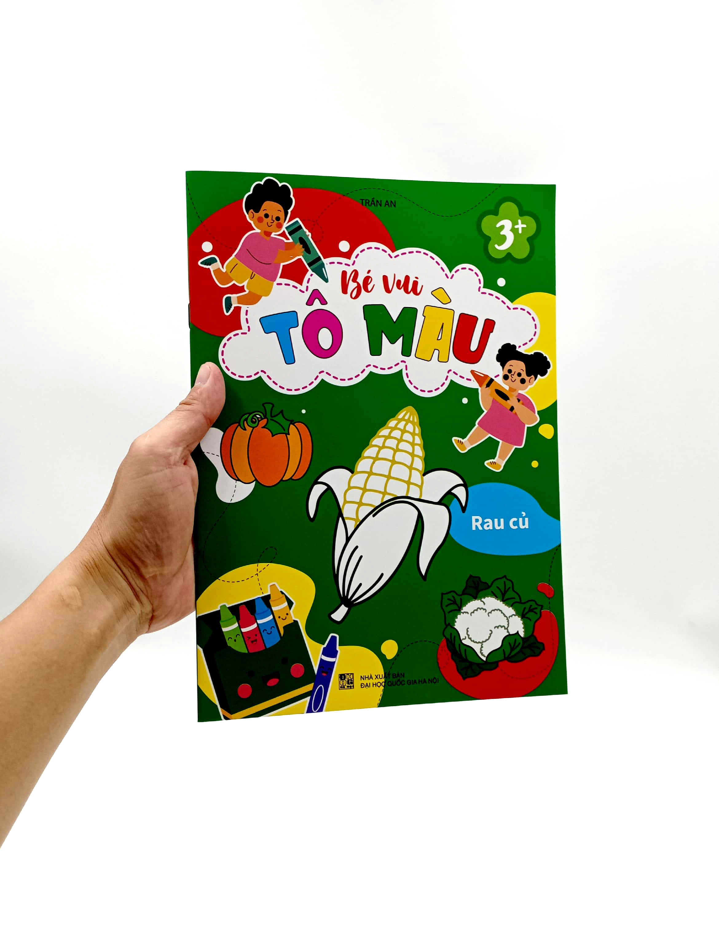 bé vui tô màu - rau củ
