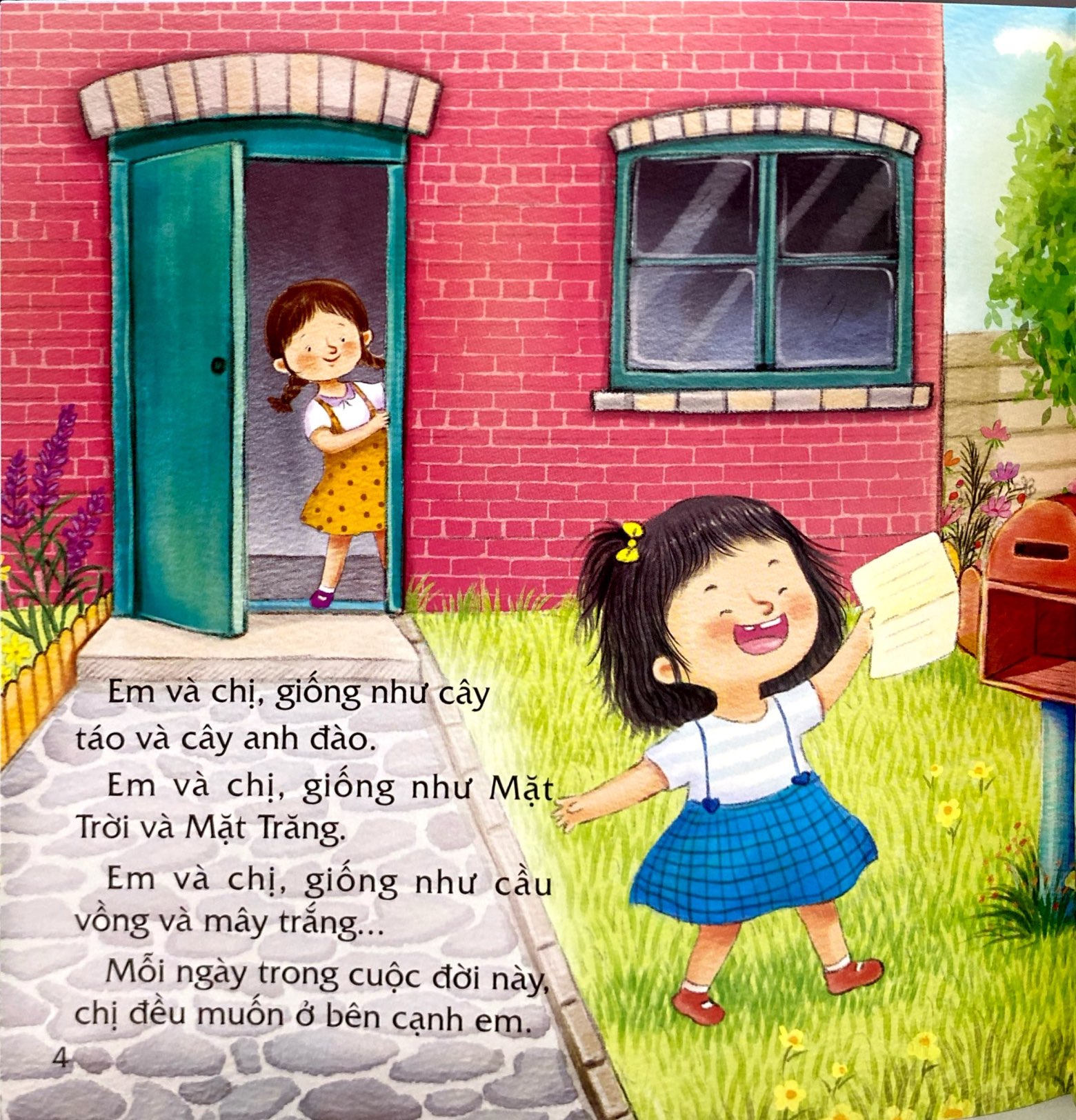 bé yêu cả nhà - chị yêu em lắm