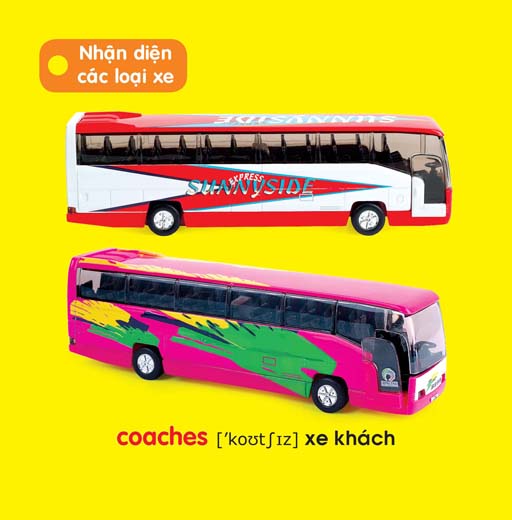 bé yêu đi mẫu giáo - các loại xe ô tô