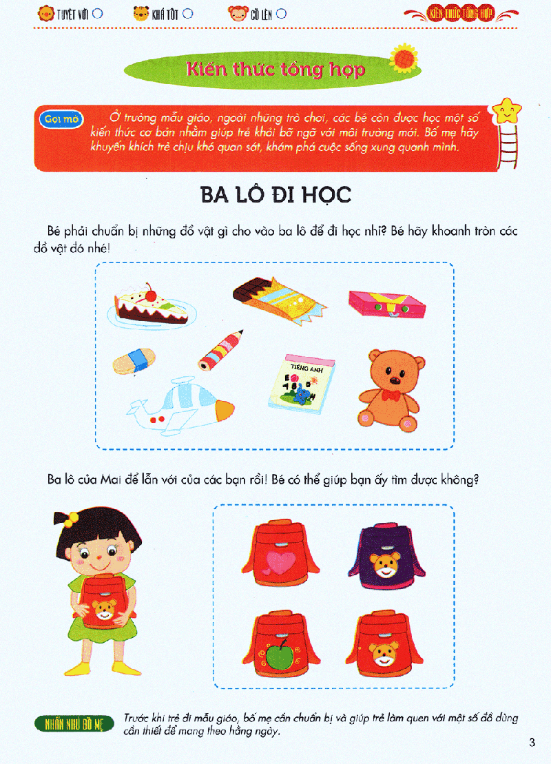 bé yêu đi mẫu giáo - rèn luyện iq (a)